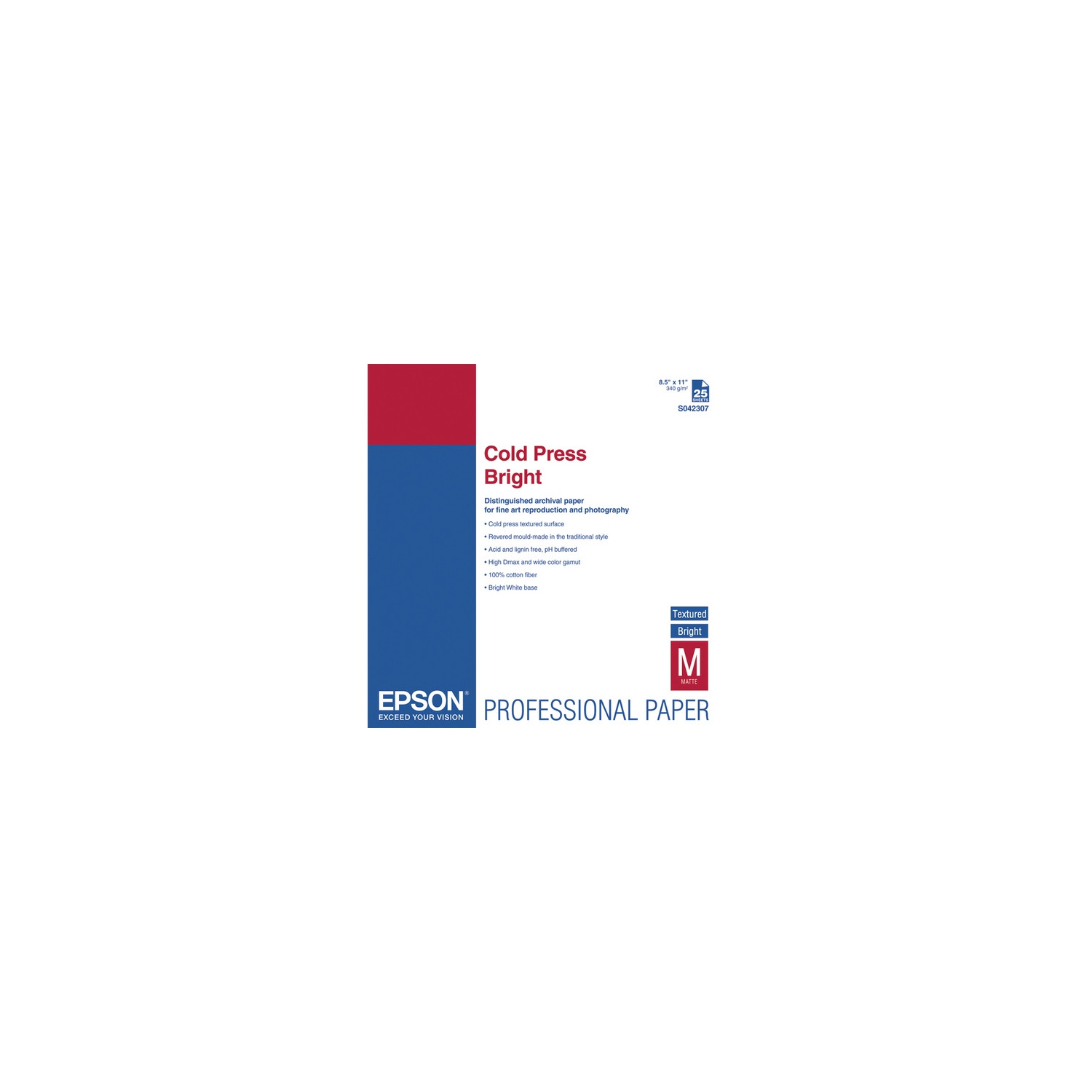 Epson 25-Sheet 8.5" x 11" Matte Paper