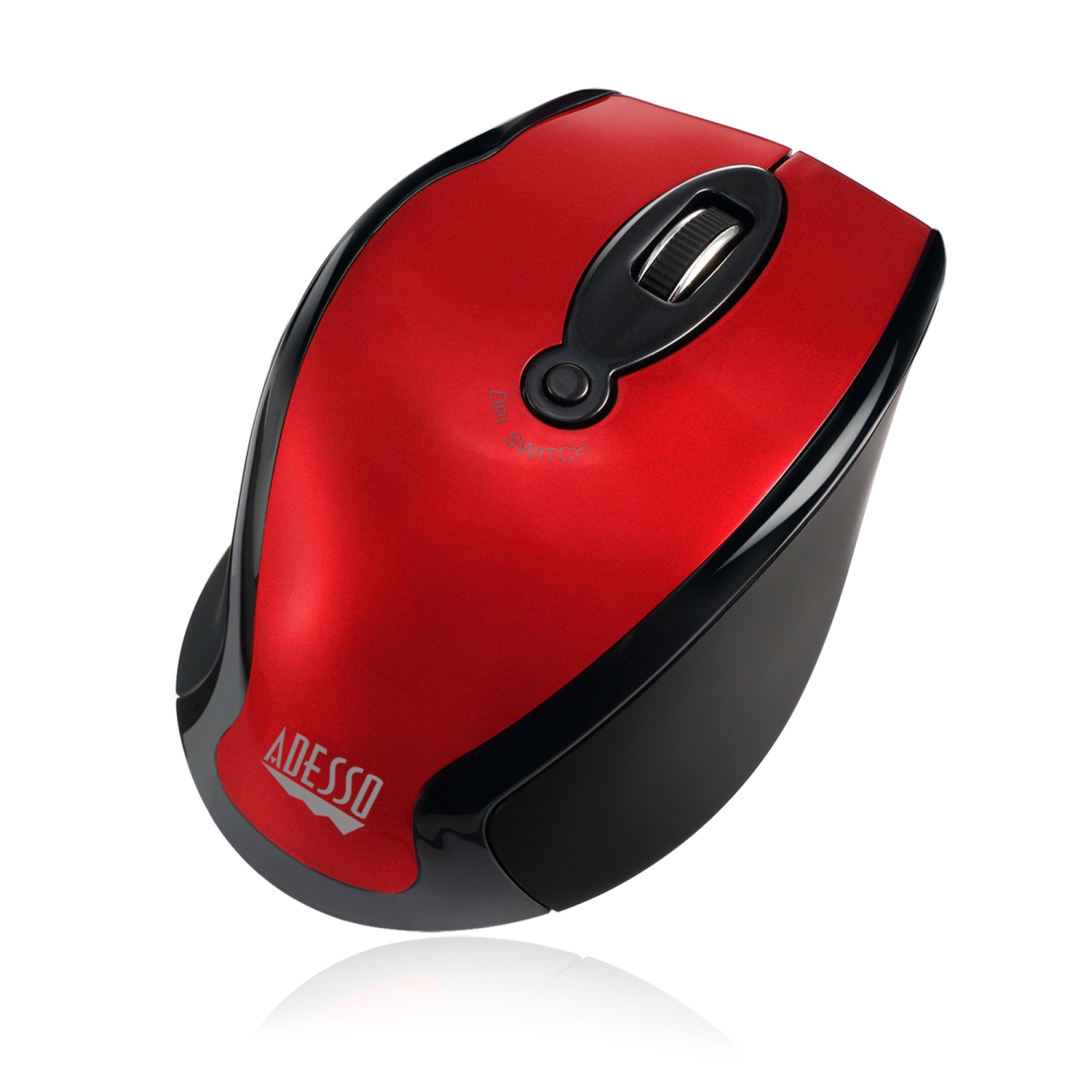Adesso Technology Wireless Optical Mouse - Red