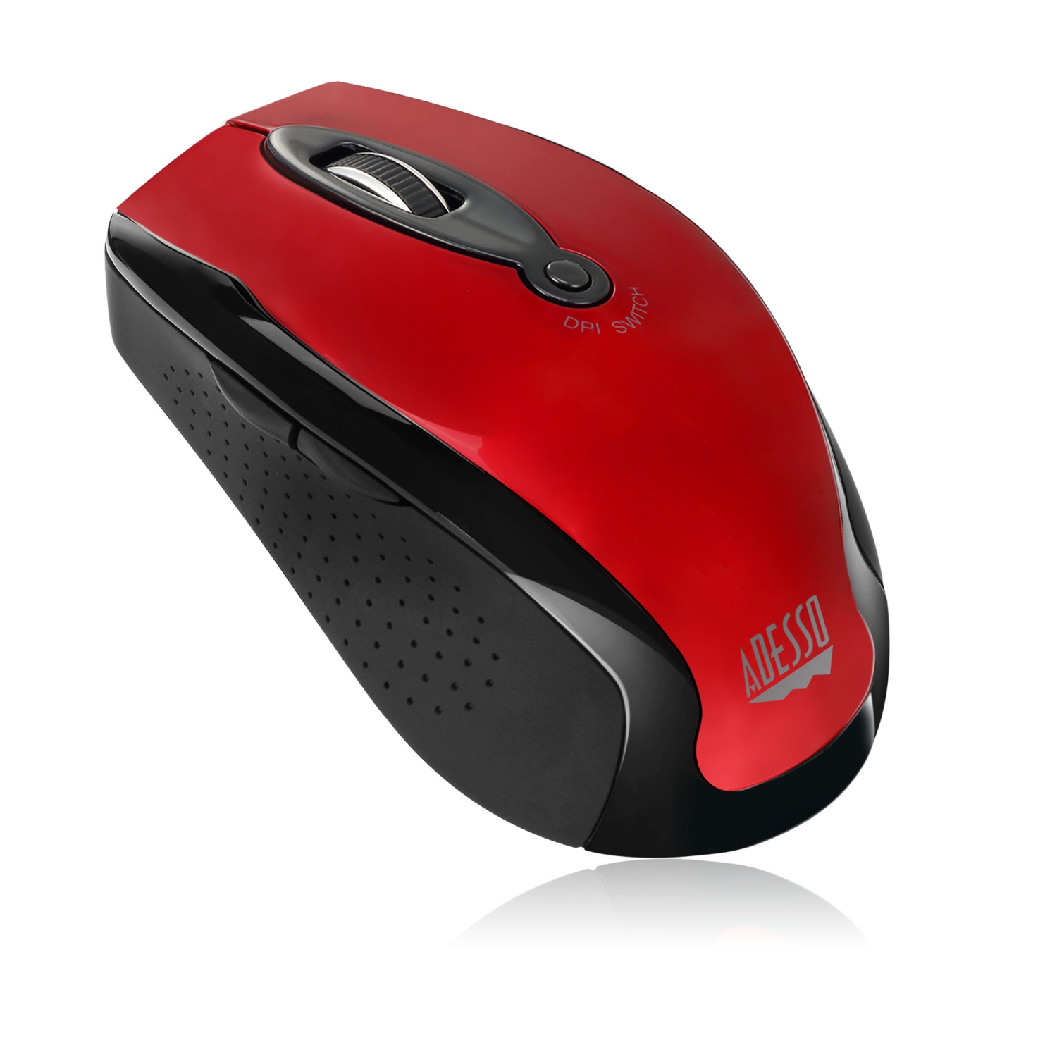 Adesso Technology Wireless Optical Mouse - Red