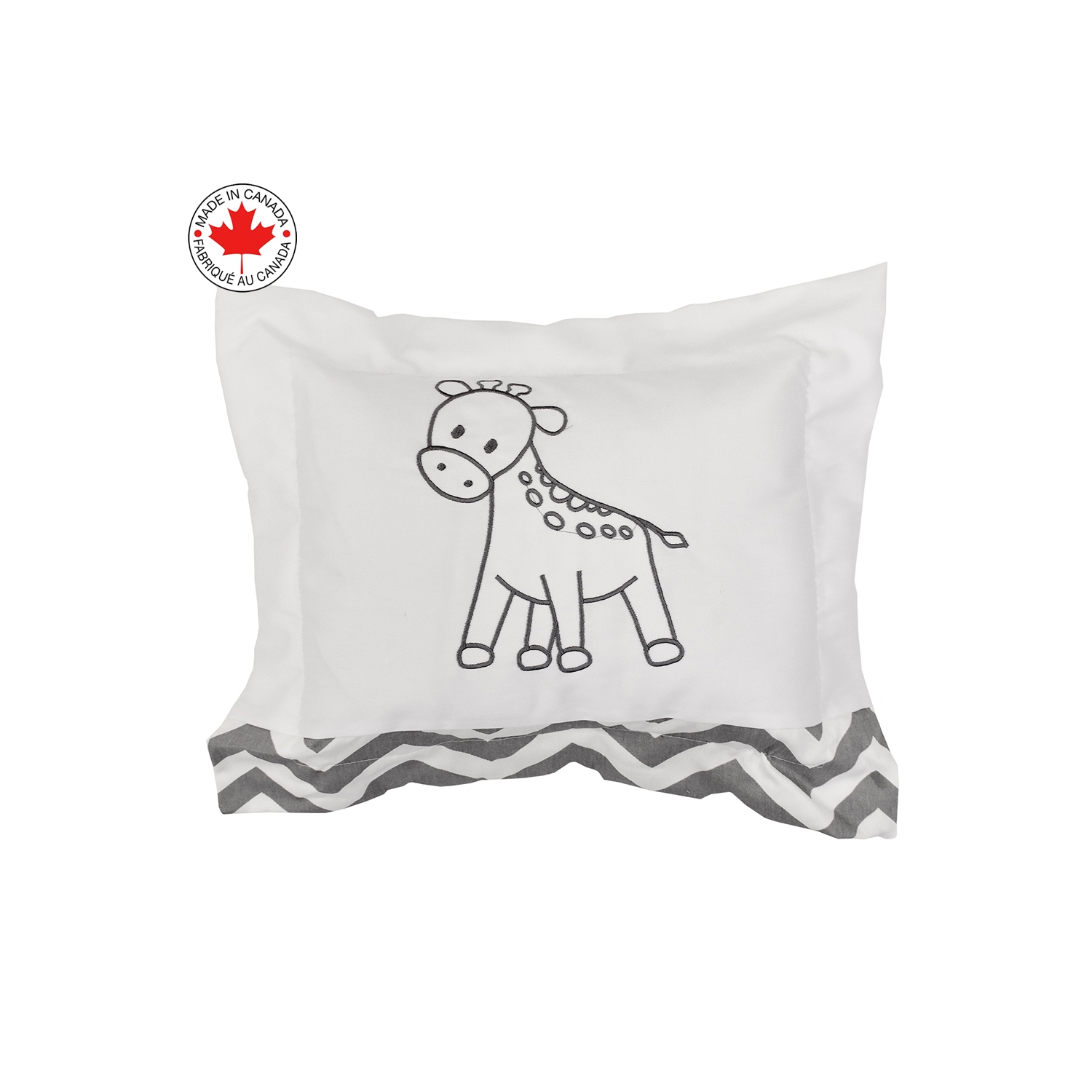 BEBELELO BABY CRIB BEDDING 8 PIECE ZIGZAG SET, PERFECT FOR BABY GIRLS AND BOYS, INCLUDES GRAY AND WHITE GIRAFFE DESIGN