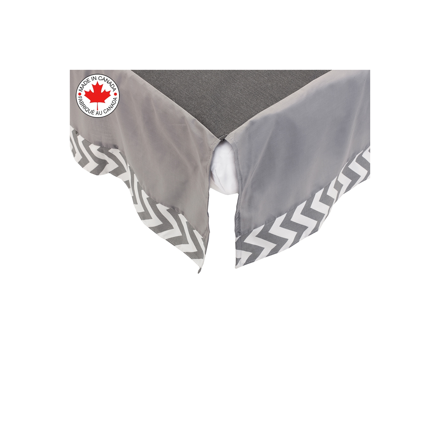 BEBELELO BABY CRIB BEDDING 8 PIECE GREY ZIGZAG SET, PERFECT FOR BABY GIRLS AND BOYS, INCLUDES WHITE PUPPY DESIGN