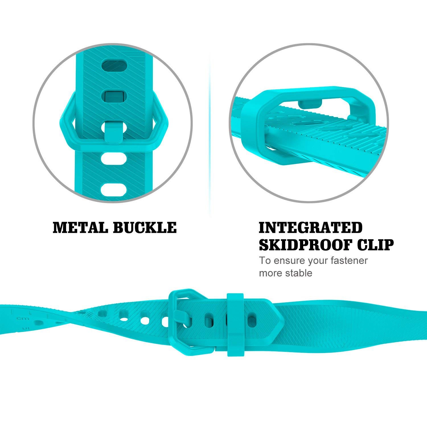 Fitbit Alta Replacement Band Small /Fitbit Alta HR Strap Bracelets W/ Same Color Metal Clasp and Fastener