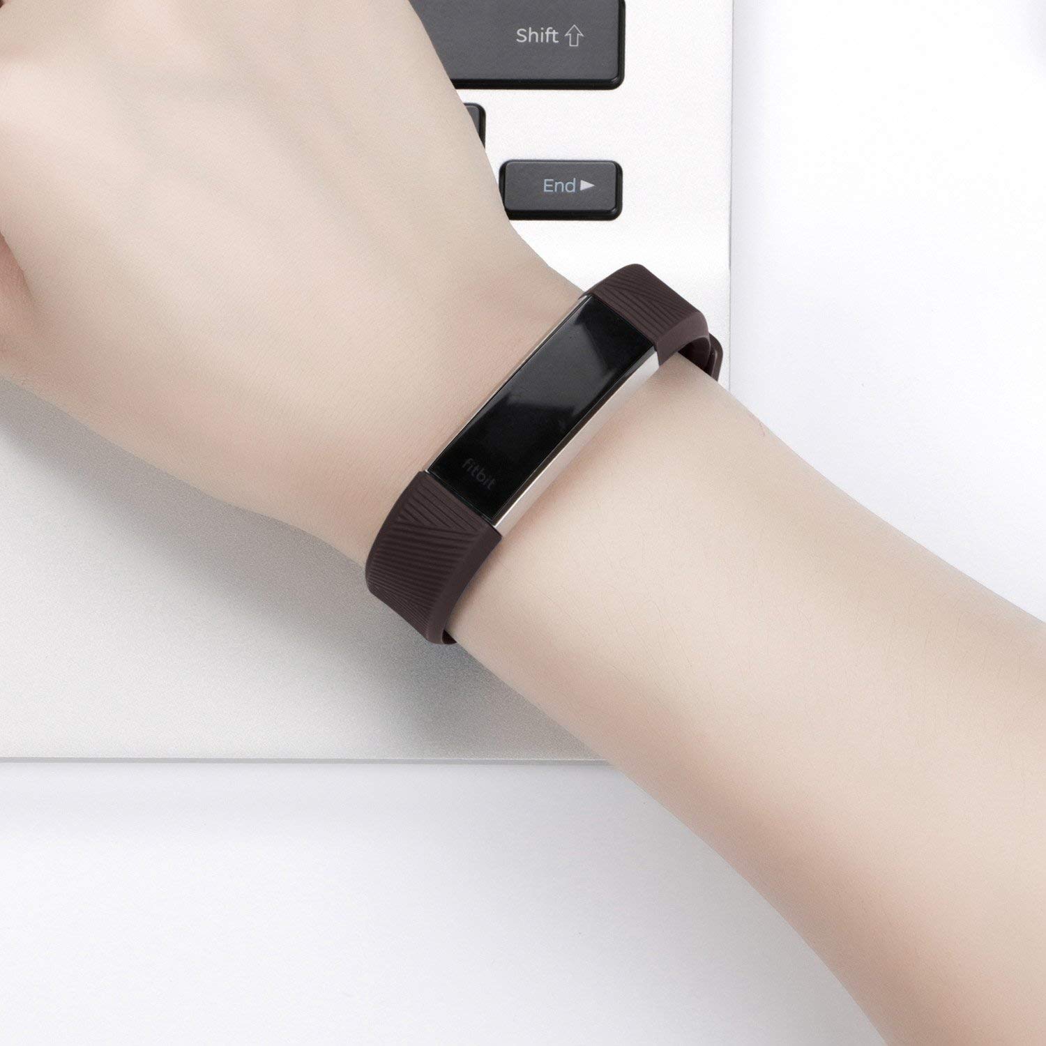 Fitbit Alta Replacement Band Small /Fitbit Alta HR Strap Bracelets W/ Same Color Metal Clasp and Fastener