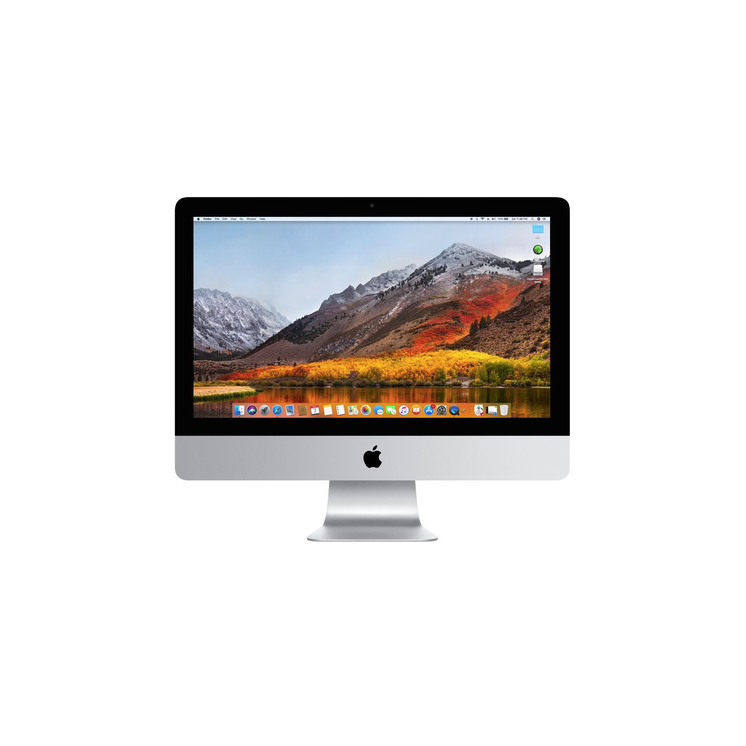 Apple iMac A1311-2308, 21.5" All-in-One, Intel Core 2 Duo, 4GB RAM, 500GB HDD, High Sierra OS. Refurbished
