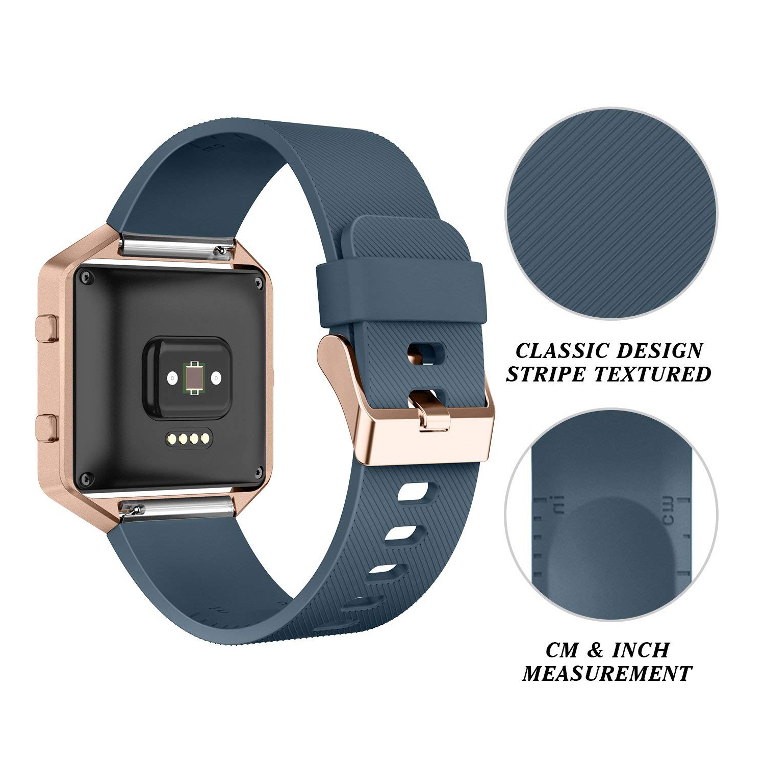 Fitbit Blaze Bands with Frame, Sport Silicone Replacement Strap for Fitbit Blaze Smart Fitness - Wristbands Small