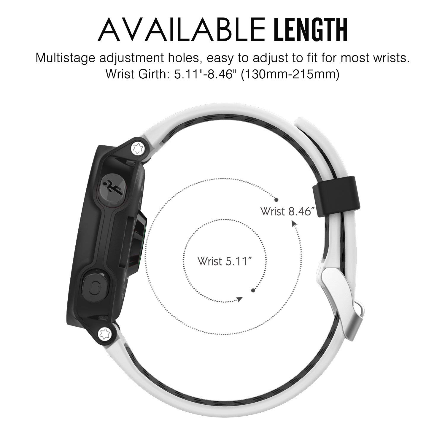 Garmin Forerunner 235 Accessories, Soft Silicone Replacement Watch Band