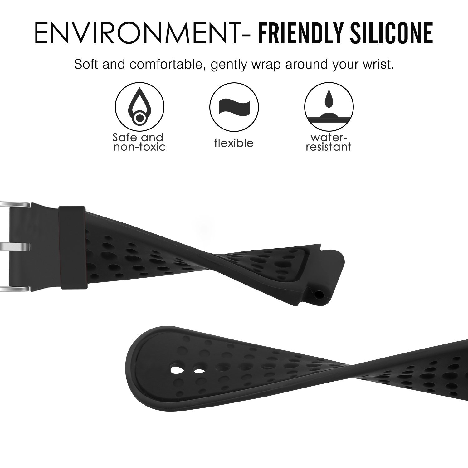 Garmin Forerunner 235 Accessories, Soft Silicone Replacement Watch Band