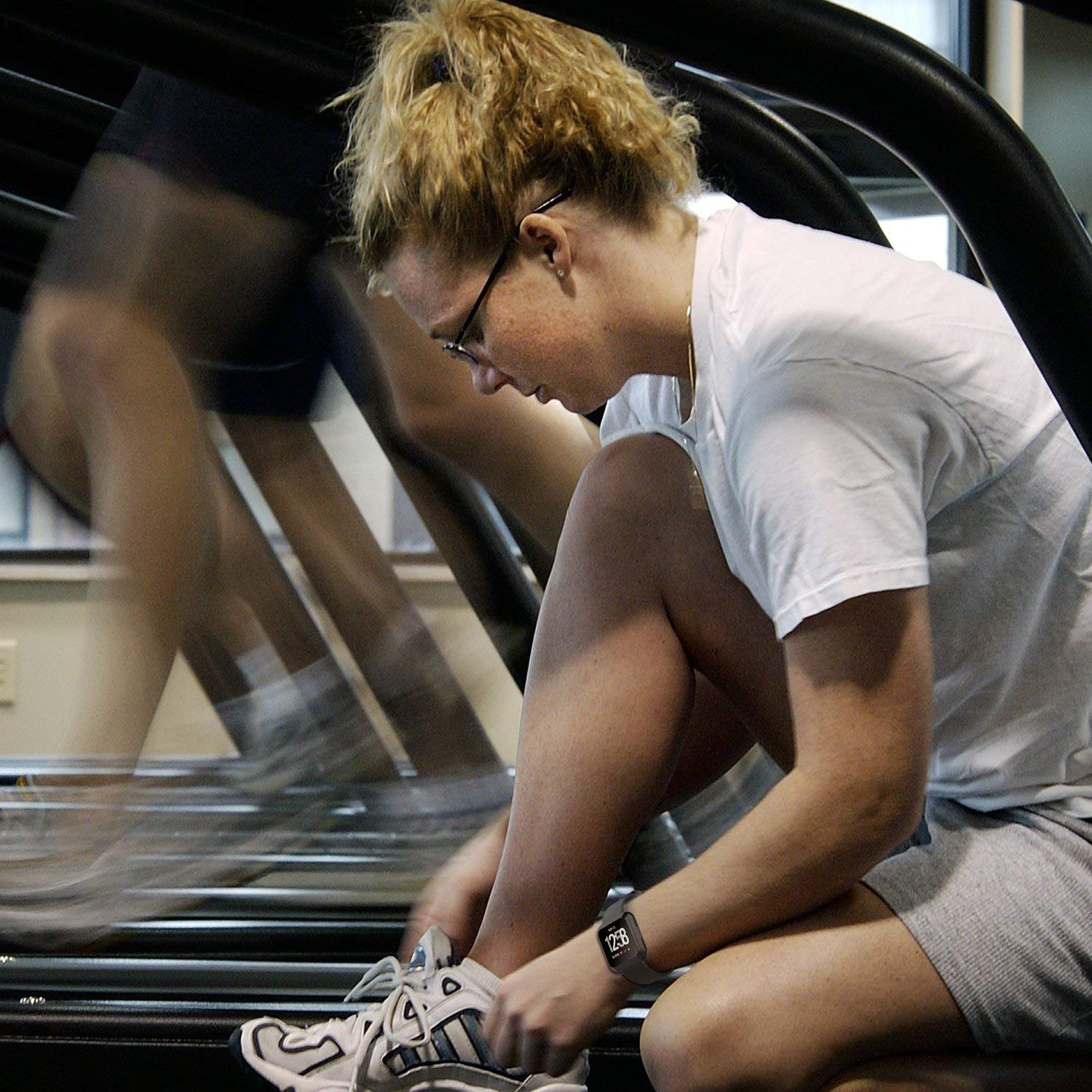 Fitbit Versa Band, Colorful Replacement Strap Accessory WristBand( Replacement Band Only) WHITE