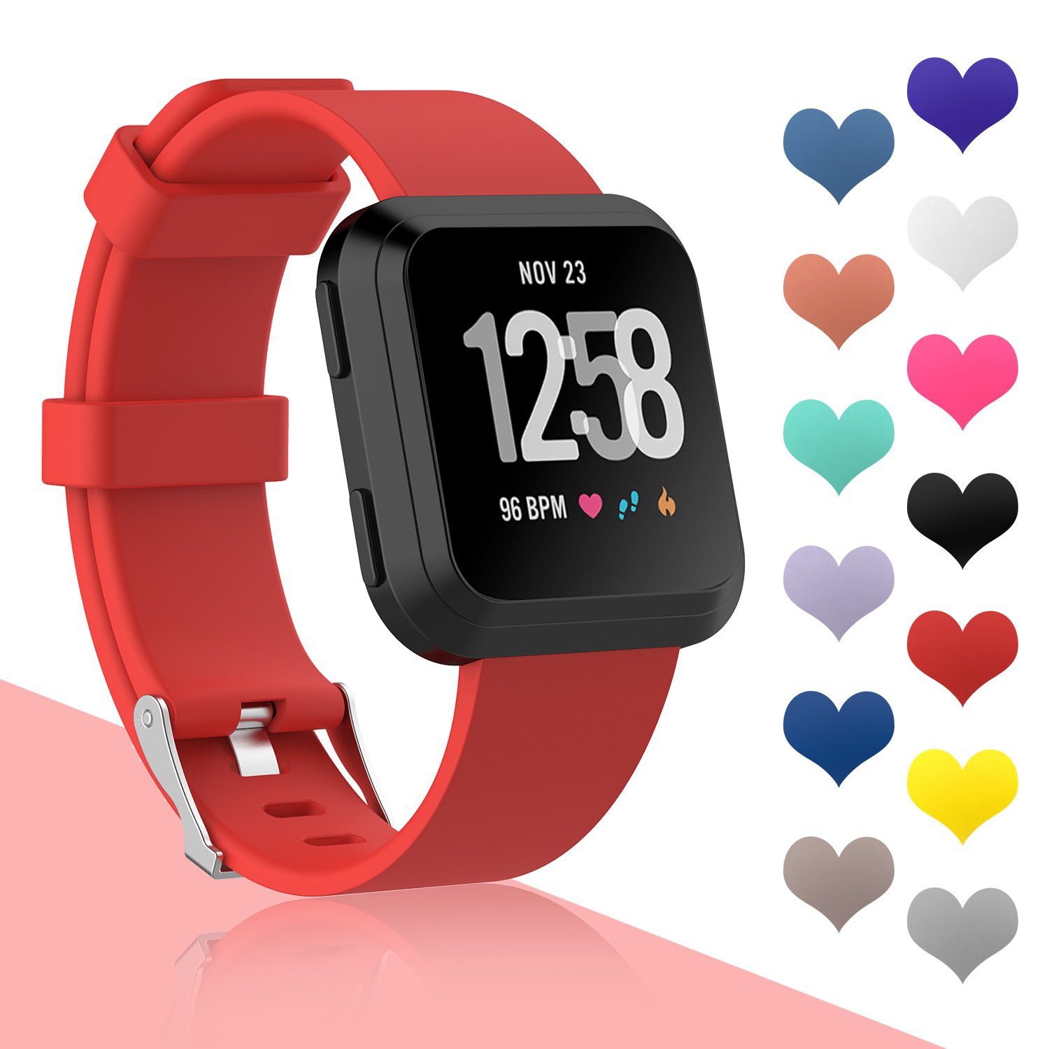 Fitbit versa deals burgundy band