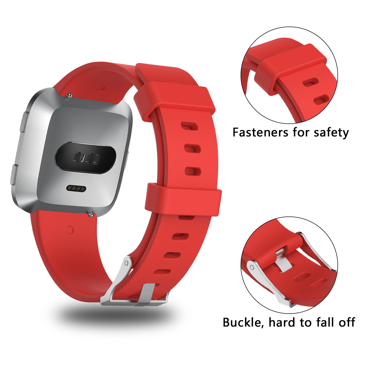 Fitbit versa ruby red on sale band