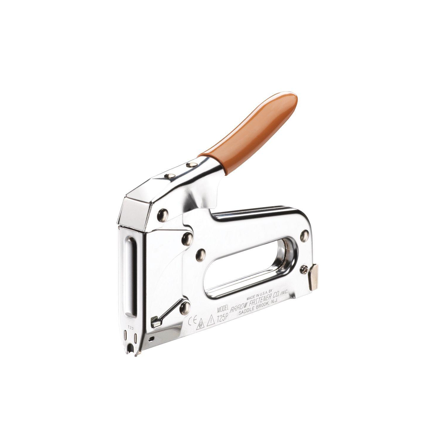 Arrow T25 Cable Staple Gun for Low Voltage Wire with Arrow 259 T25 9/16" Round Crown Staples 1,000-Pack