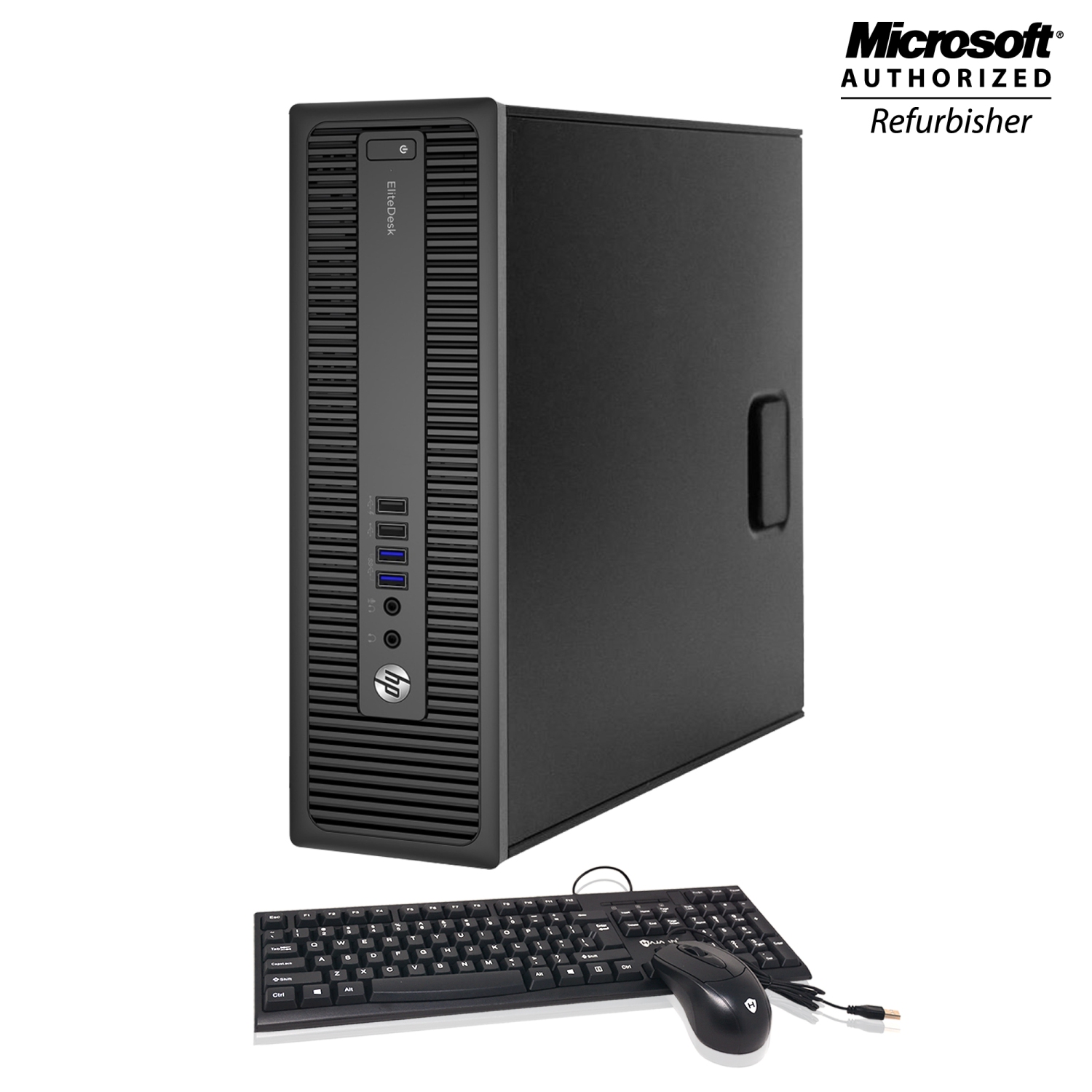 Refurbished (Good) - HP EliteDesk 800 G1 SFF Slim Premium Desktop Computer PC SFF Intel i5 4570 16GB 256GB SSD Win10 Pro WiFi(2015 Model)