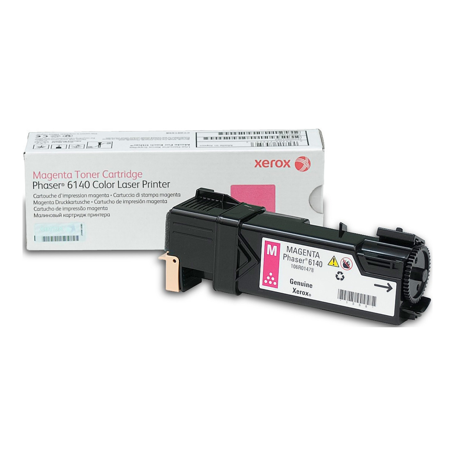 Xerox 106R01478, Magenta Original Toner Cartridge, For Phaser 6140, 6140DN, 6140N