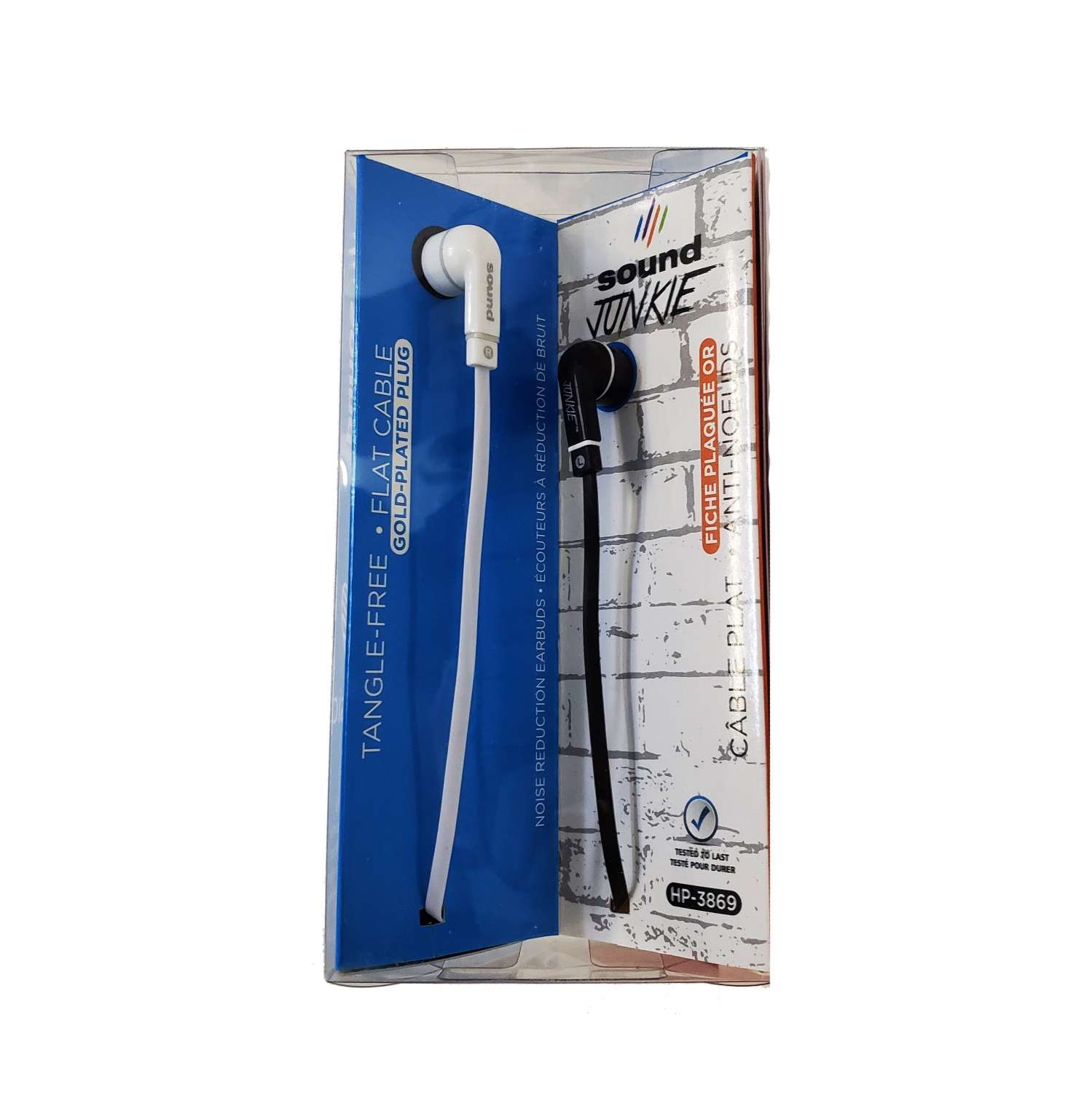 Écouteurs SoundJUNKIE HP-3869 noir et blanc