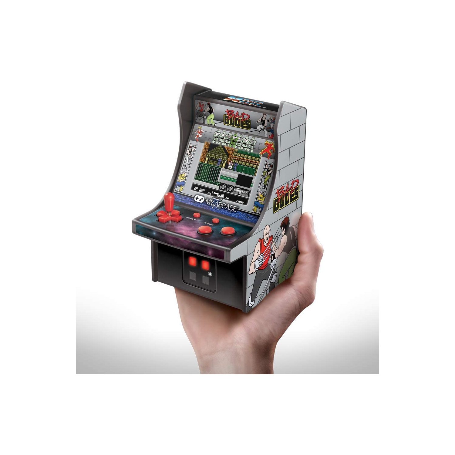 Console d’arcade rétro de collection de 6 po Micro Player de My Arcade - Bad Dudes