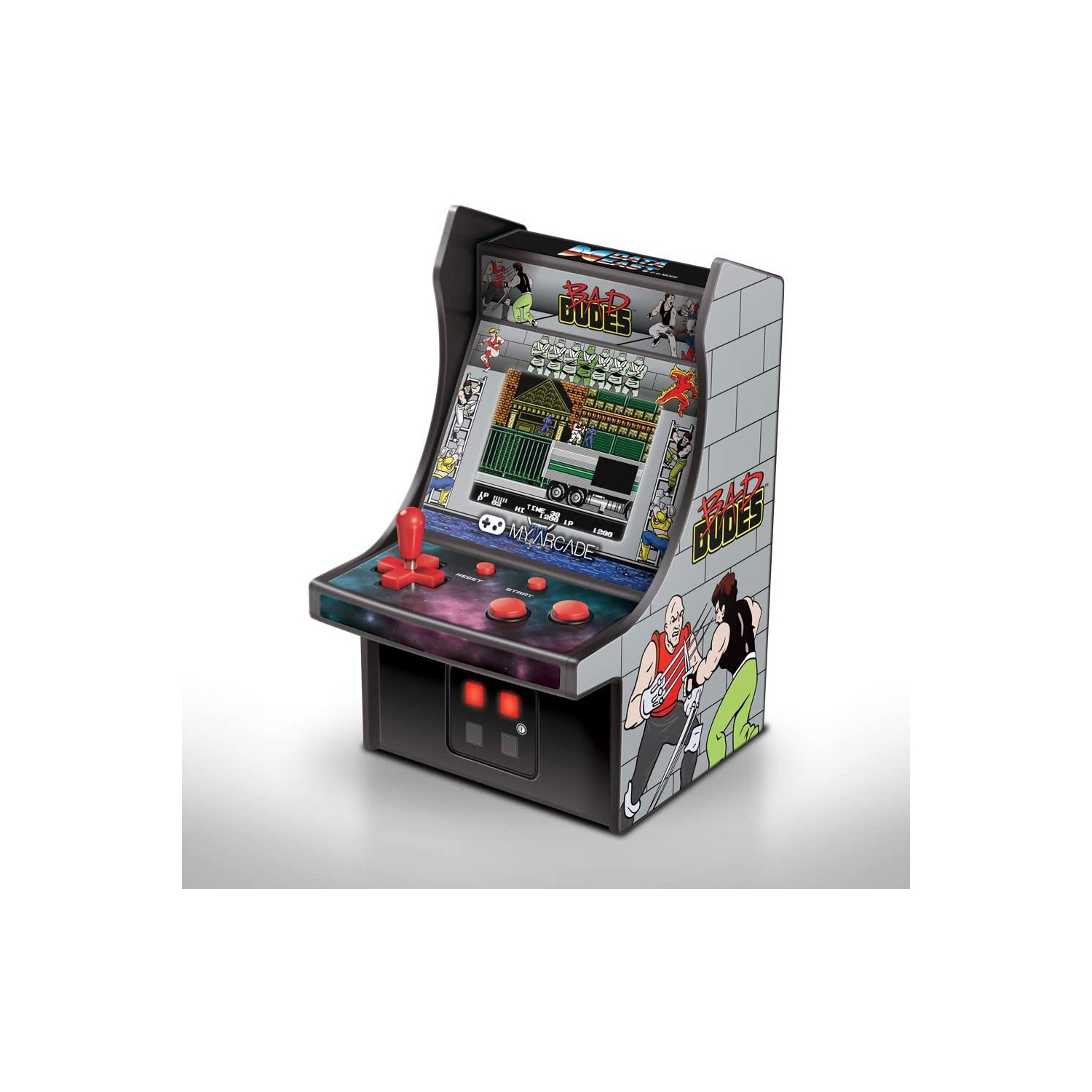 Console d’arcade rétro de collection de 6 po Micro Player de My Arcade - Bad Dudes