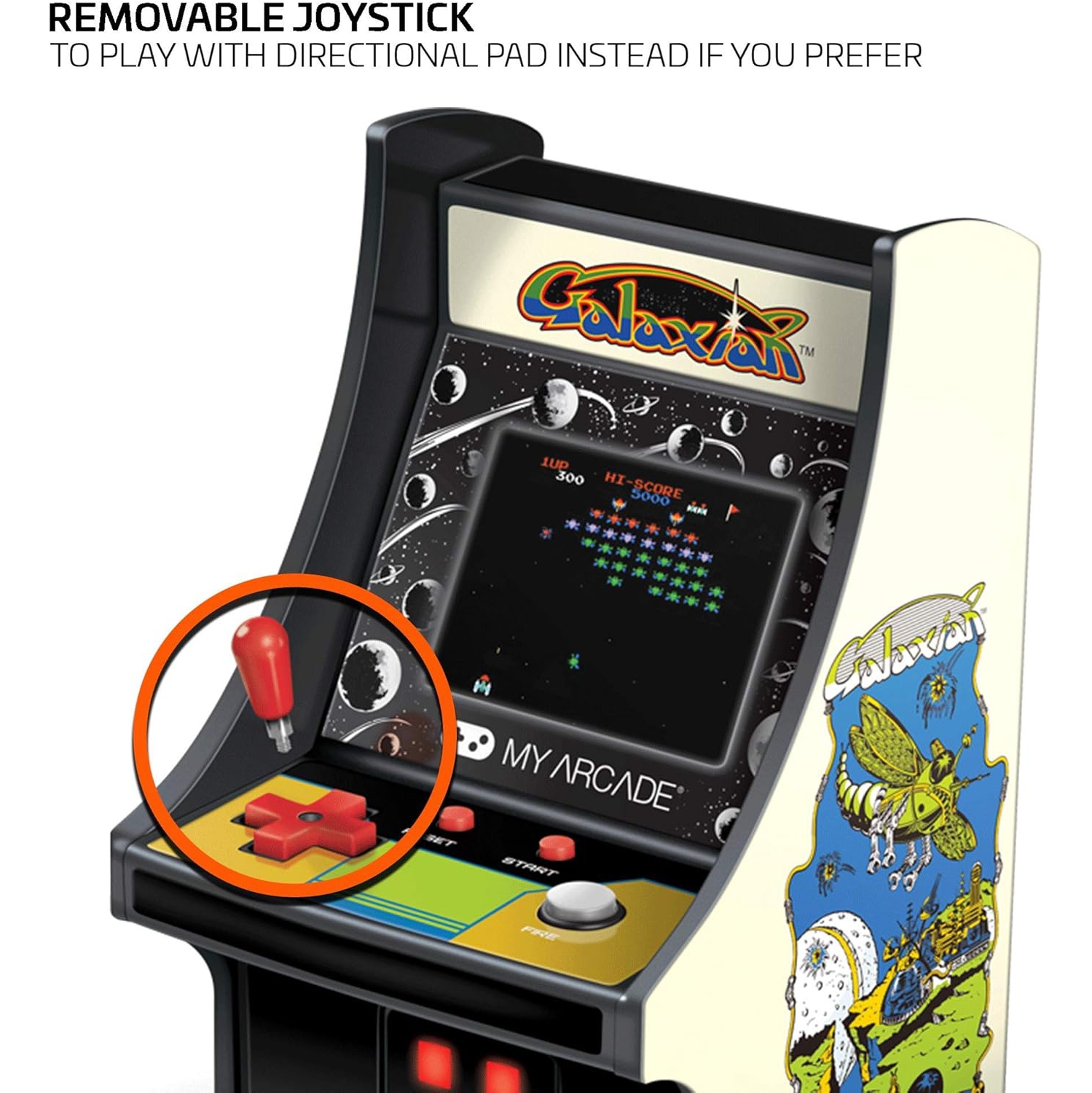 My Arcade Micro Player 6" Collectable Retro Arcade Machine - Galaxian