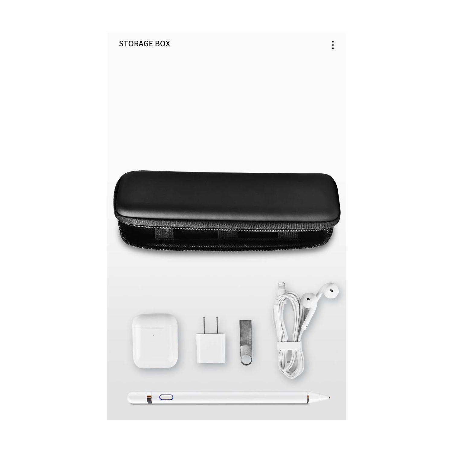 Navor Premium PU Leather Holder Case for Apple Pencil - Portable Hard Shell Carrying Case Compatible with iPad Pencil Samsung Stylus Pen, Surface Pen