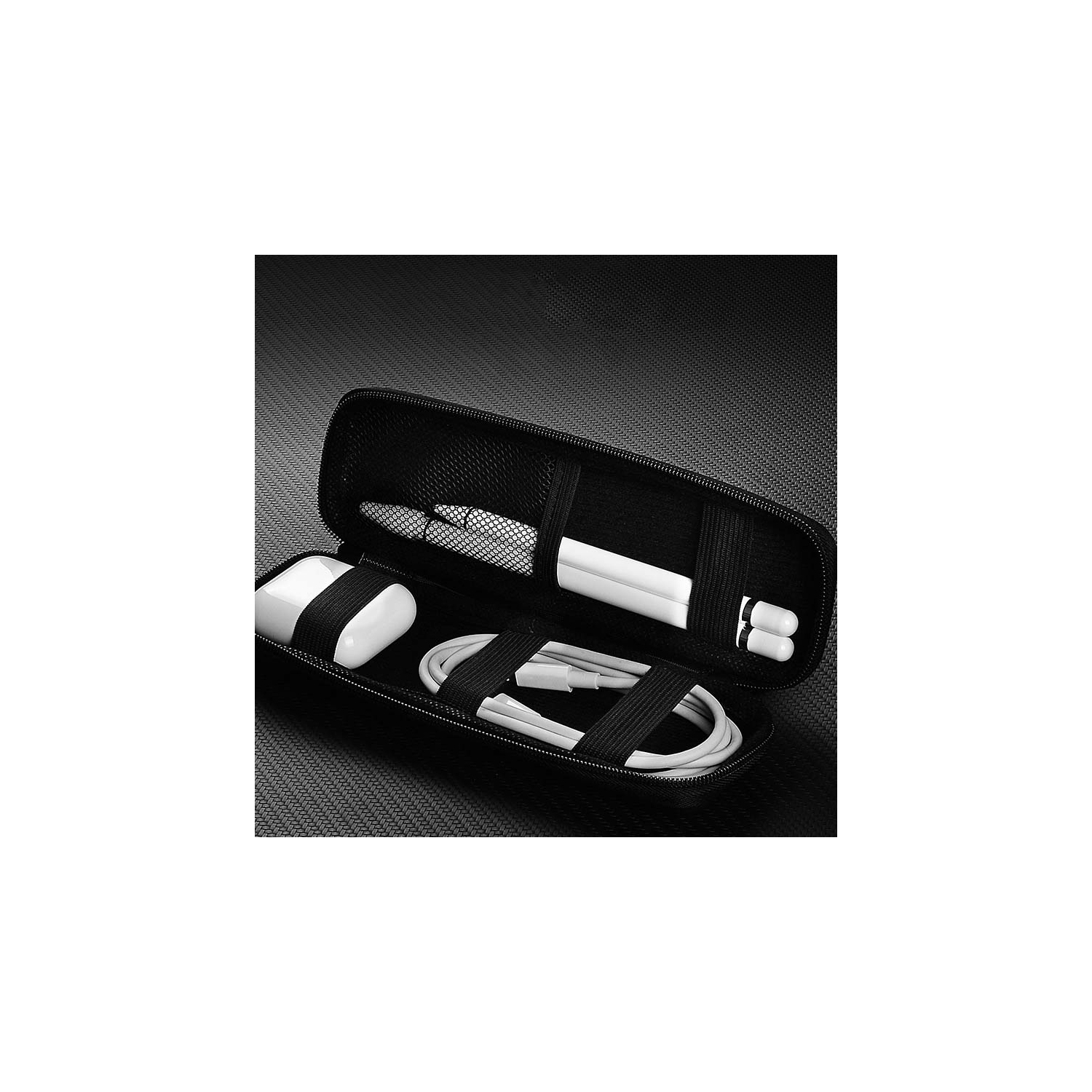 Navor Premium PU Leather Holder Case for Apple Pencil - Portable Hard Shell Carrying Case Compatible with iPad Pencil Samsung Stylus Pen, Surface Pen