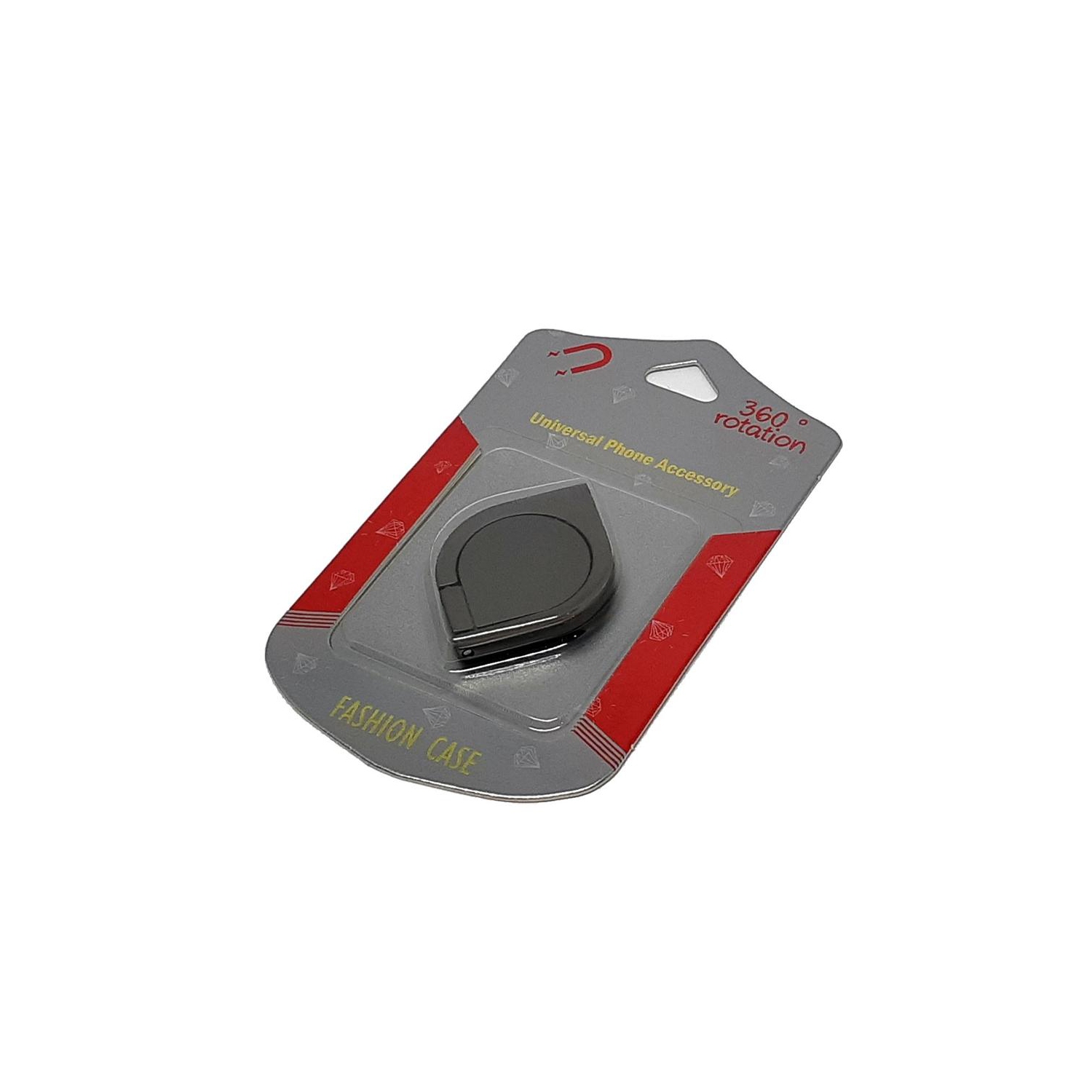 GlobalTone Metal Phone Finger Ring Holder Grey