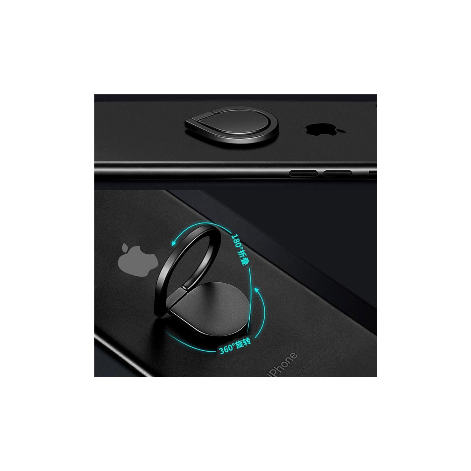 GlobalTone Metal Phone Finger Ring Holder Grey