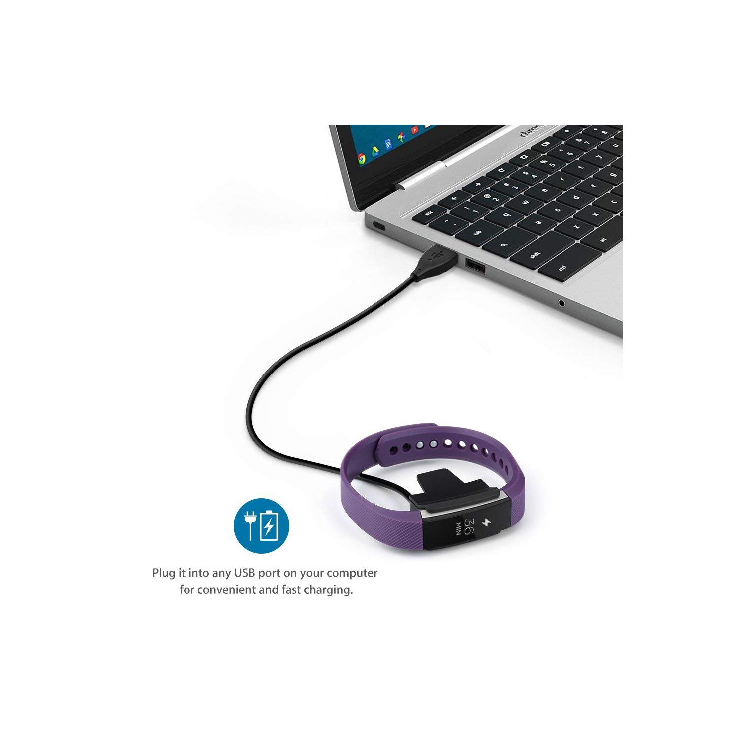 Misvisende svale galleri 2Pcs 30cm USB Fitbit Alta Charger-Black | Best Buy Canada