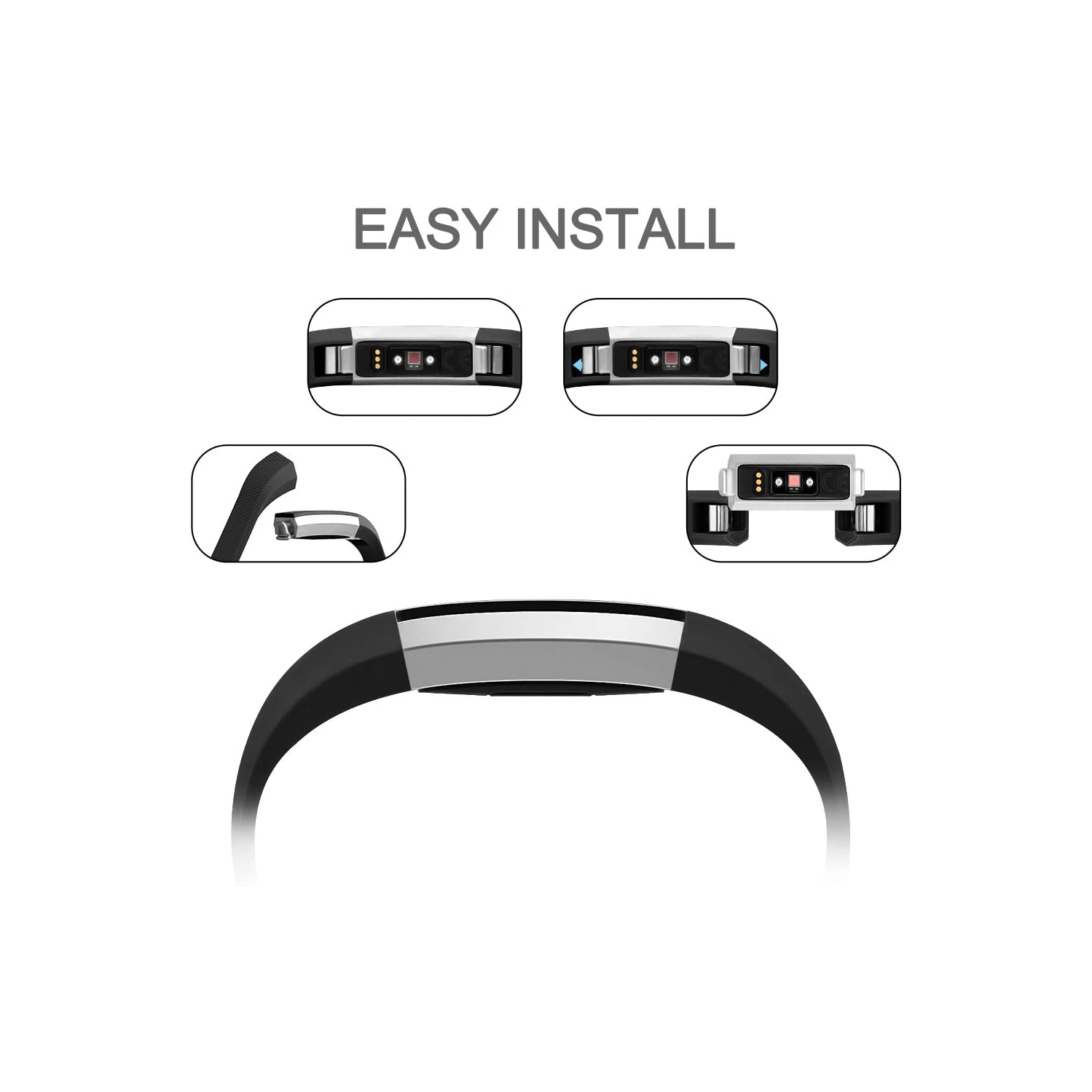 for Fitbit Alta HR Bands, Vancle Classic Accessory Band Replacement Wristband Strap for Fitbit Alta HR 2017 / Fitbit Alta 2016 Large