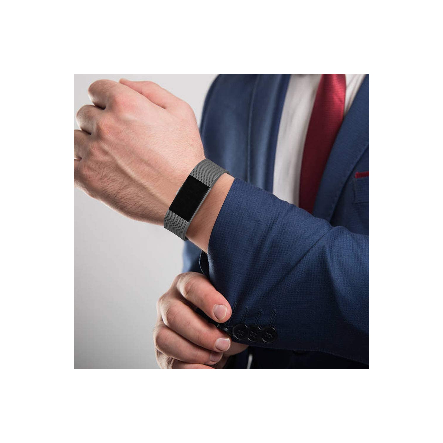 navor Replacement Bands Compatible for Fitbit Charge 2 Bands, Soft Silicone Accessory Strap for Fitbit Charge 2 Large, No Tracker