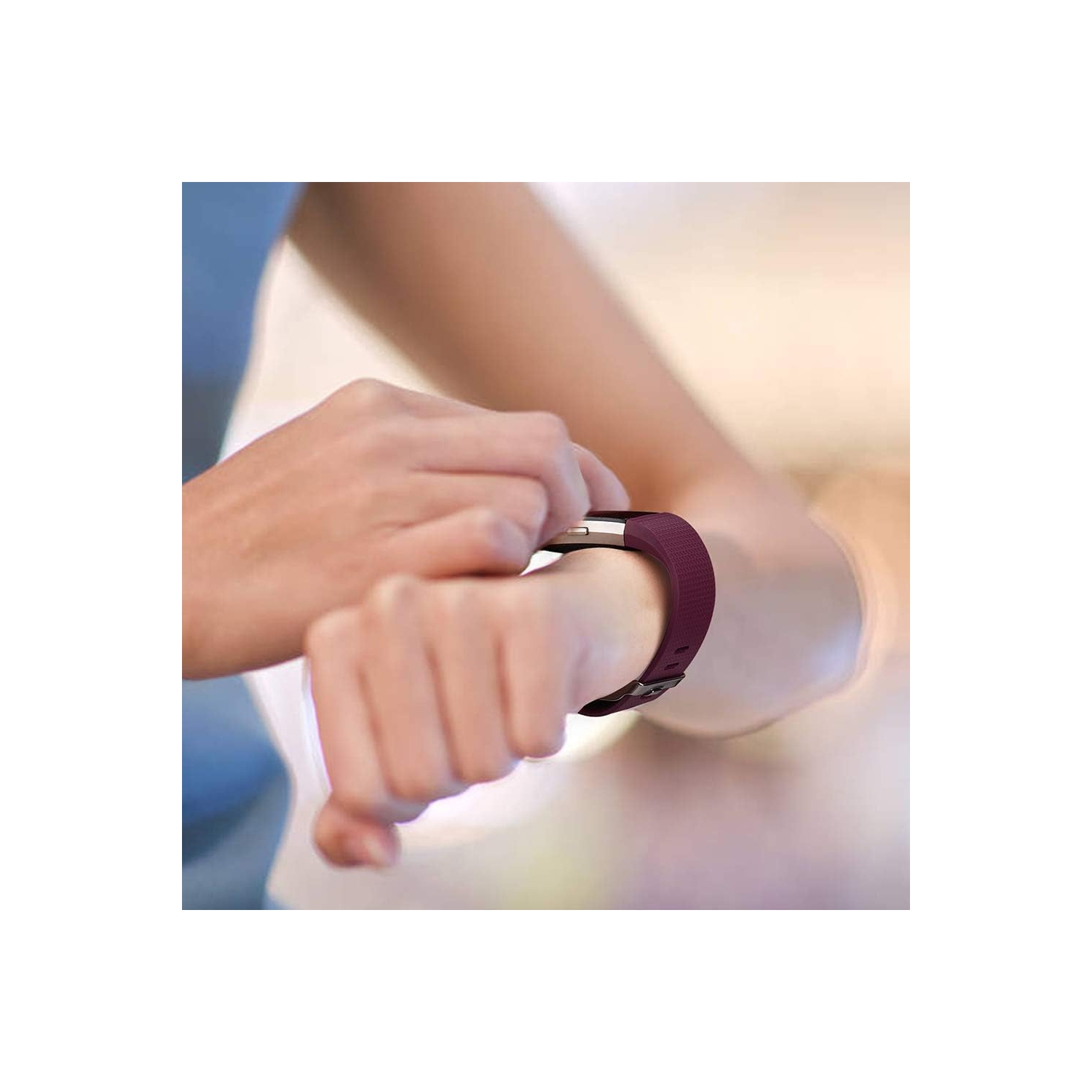 navor Replacement Bands Compatible for Fitbit Charge 2 Bands, Soft Silicone Accessory Strap for Fitbit Charge 2 Large, No Tracker