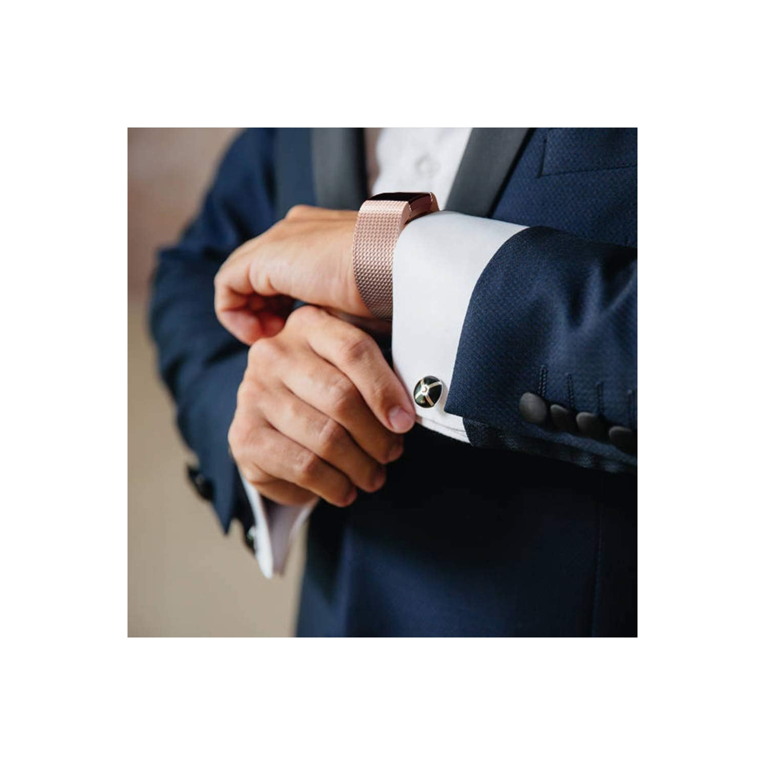 Grands bracelets de rechange Vancle pour charge 2 de Fitbit, bracelet accessoire en silicone souple pour charge 2 de Fitbit petit, aucun moniteur