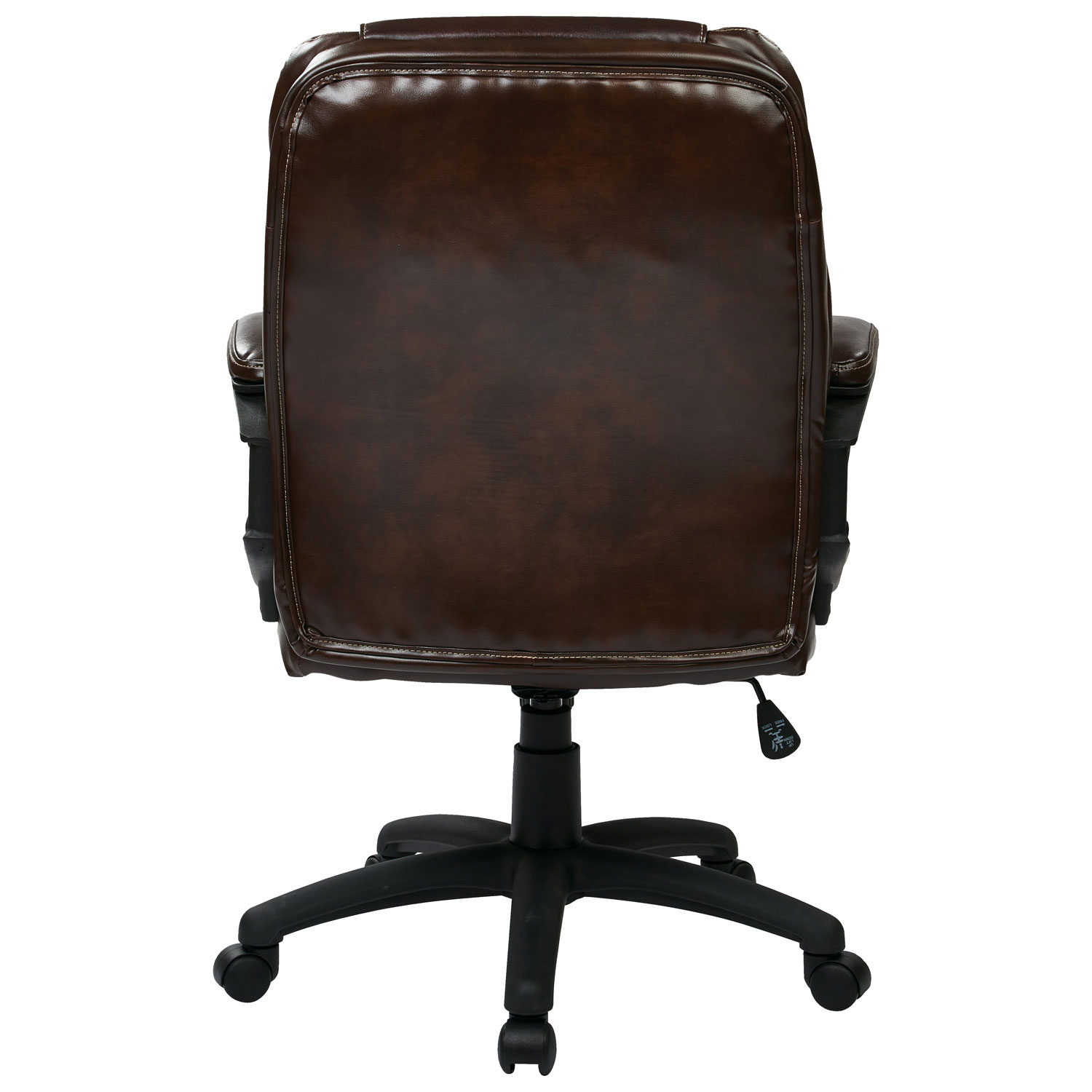 Fauteuil de bureau en similicuir WorkSmart d'Office Star - Chocolat