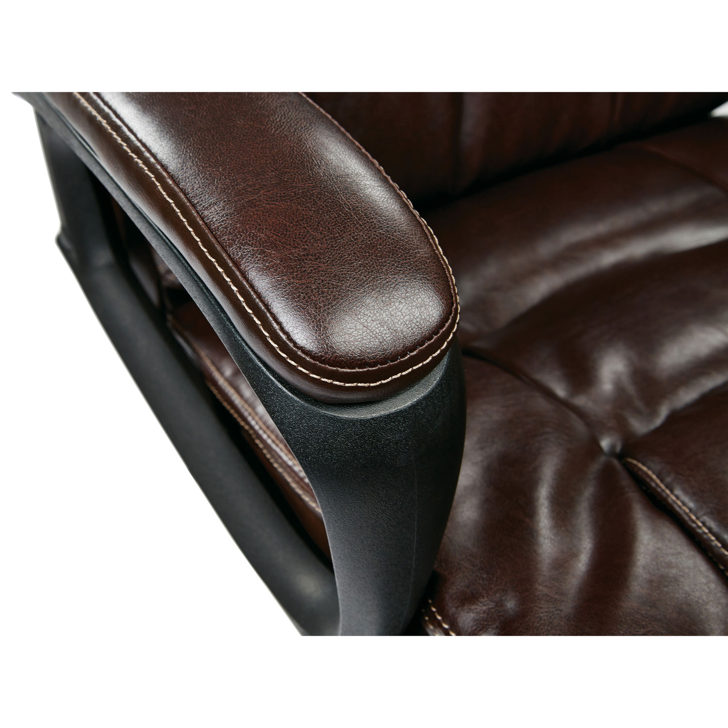 Fauteuil de bureau en similicuir WorkSmart d'Office Star - Chocolat