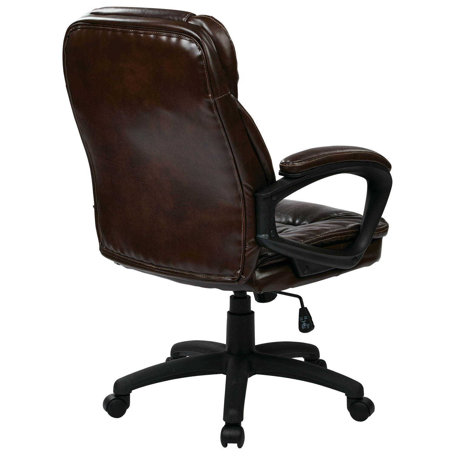 Fauteuil de bureau en similicuir WorkSmart d'Office Star - Chocolat