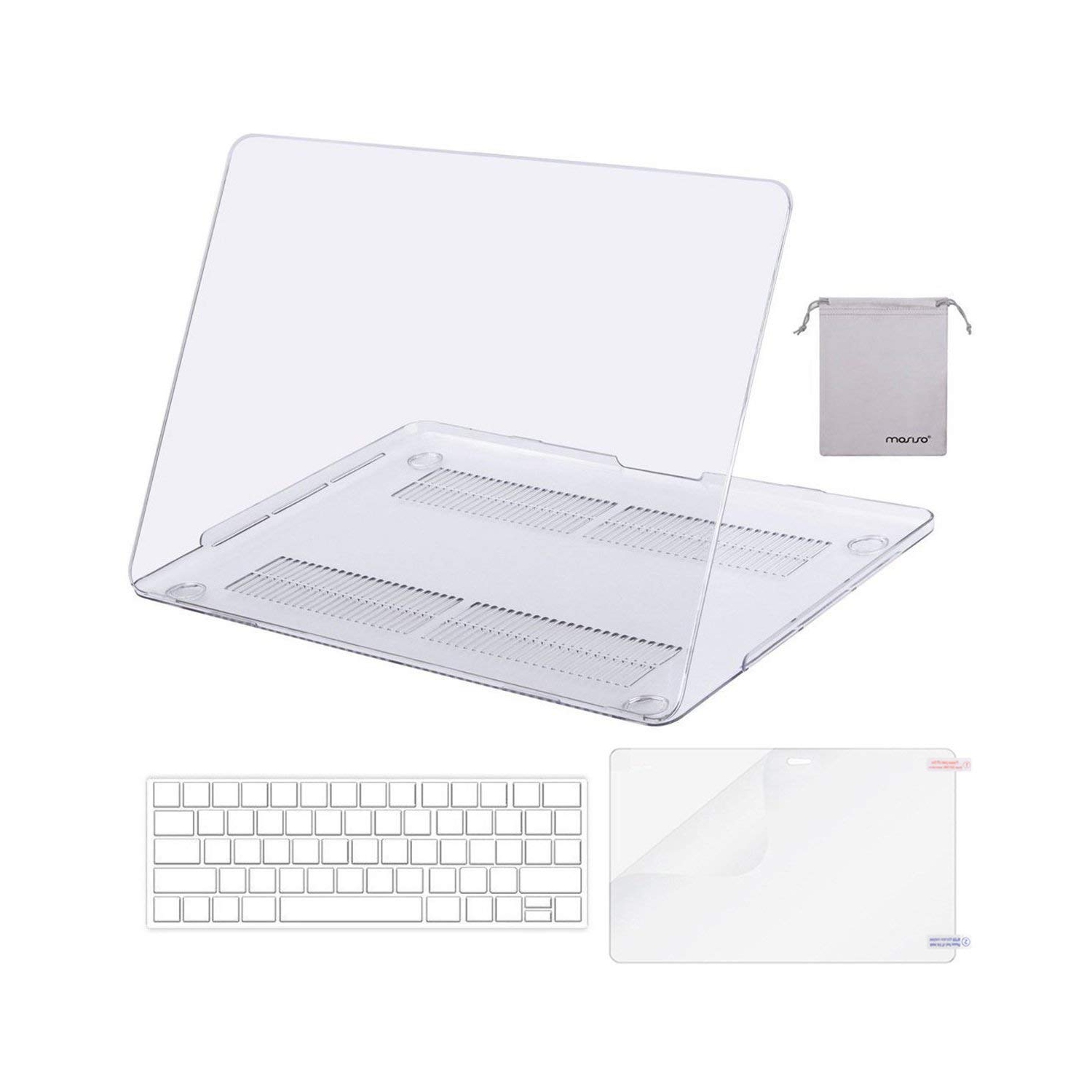 Dégagement de l’étui pour MacBook Pro de 13 2018 2017 2016 po; coque rigide en plastique avec couvercle de clavier; Protecteur d’écran et boîte de