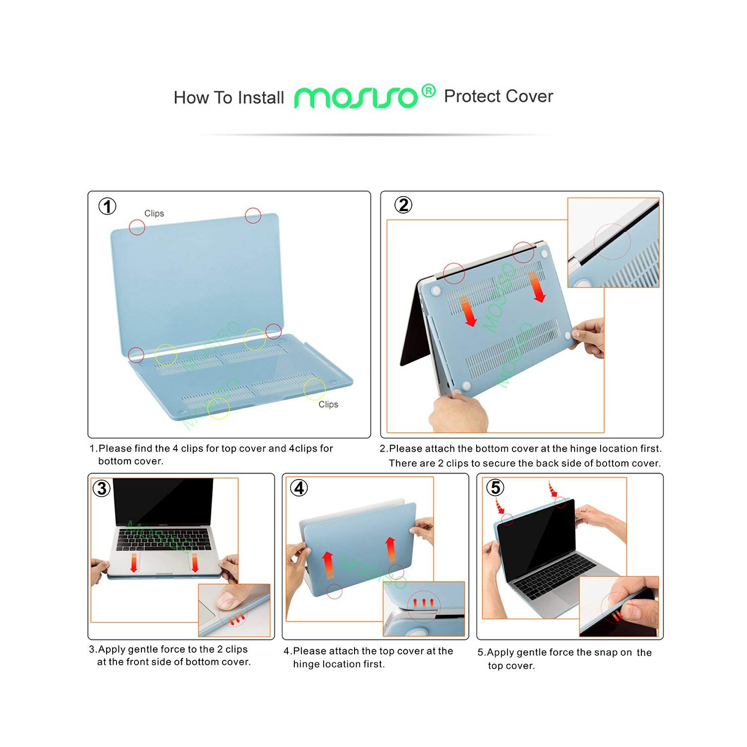 Dégagement de l’étui pour MacBook Pro de 13 2018 2017 2016 po; coque rigide en plastique avec couvercle de clavier; Protecteur d’écran et boîte de