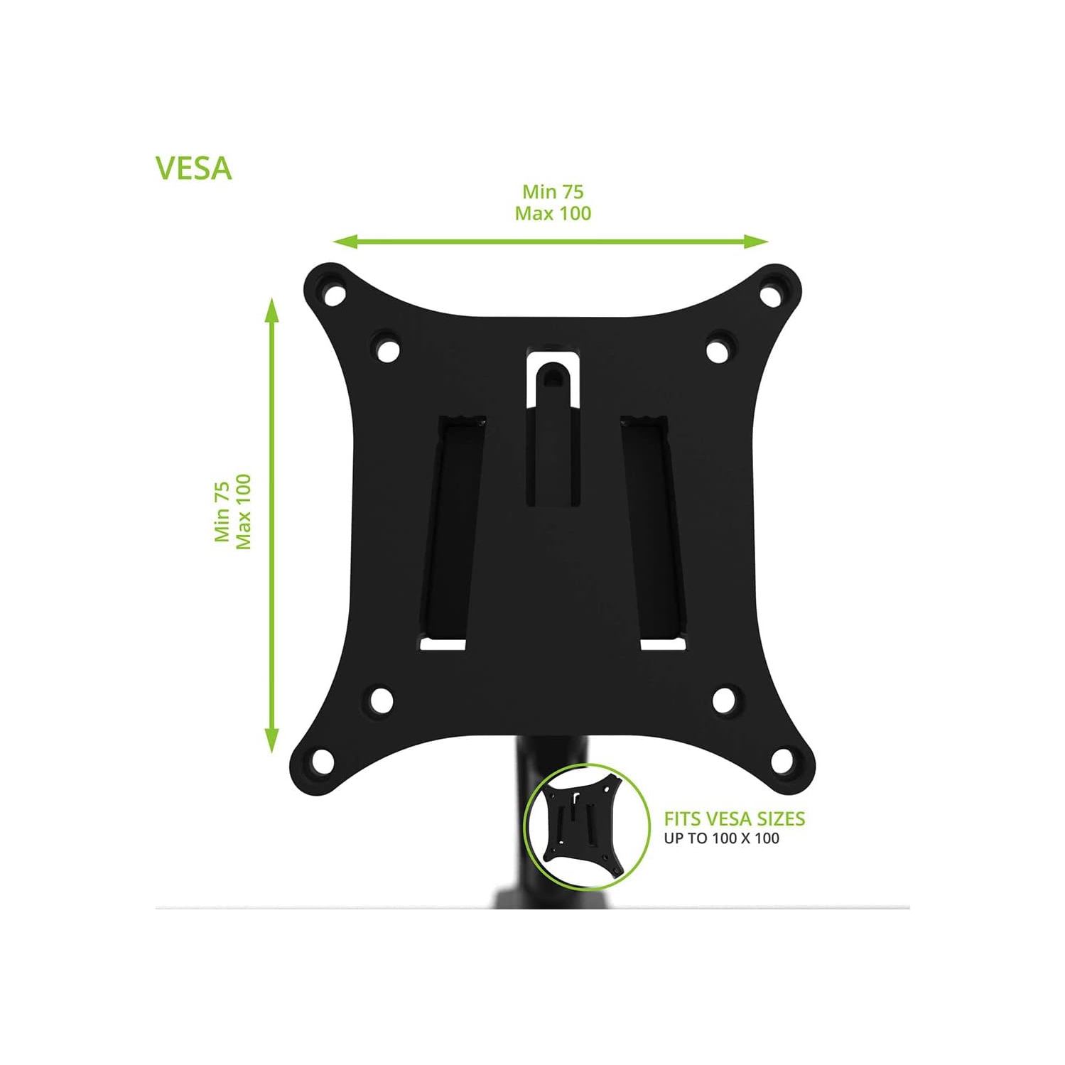 Kanto DMS2000 Dual-Monitor Desktop Mount for 17-inch to 32-inch Displays - Black