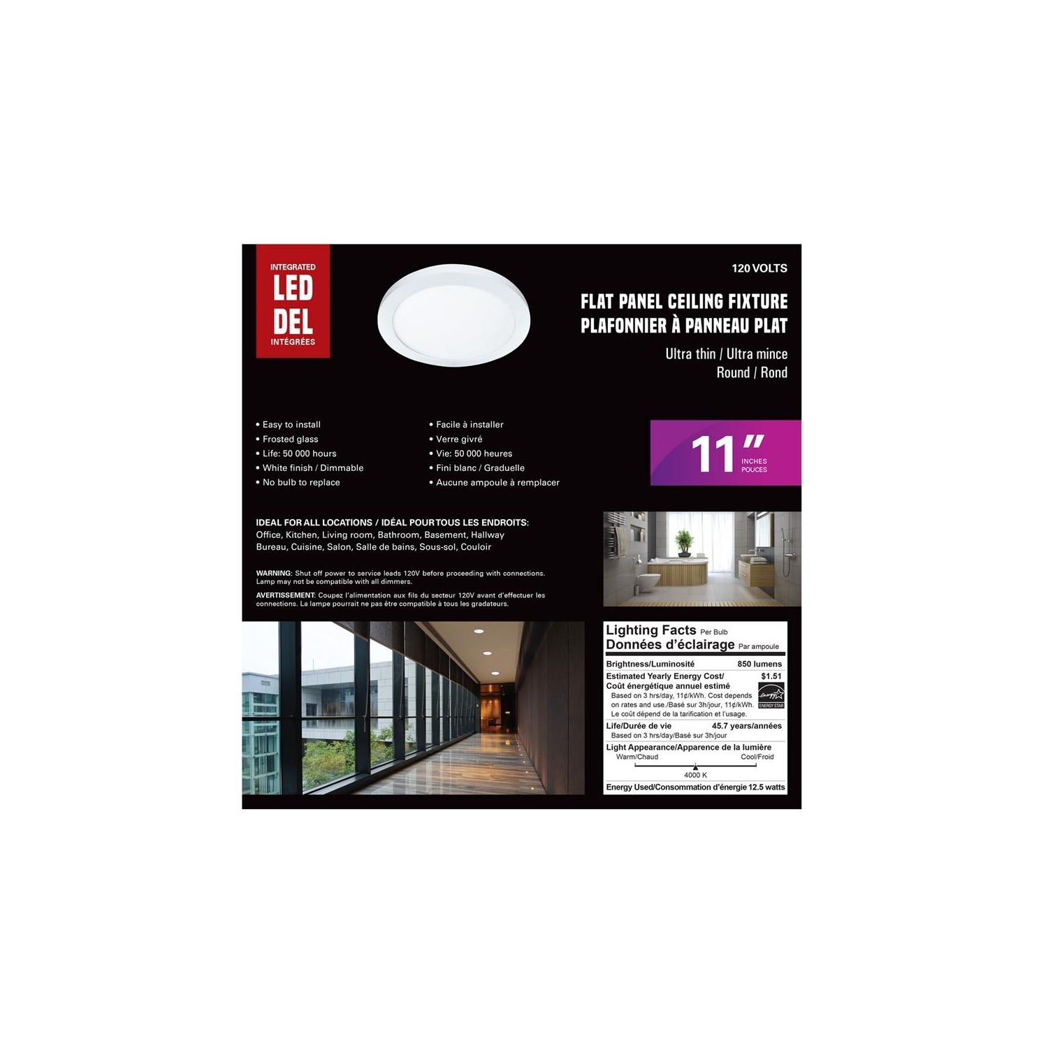 Xtricity led flame effect 2w/120v/1800k soft white