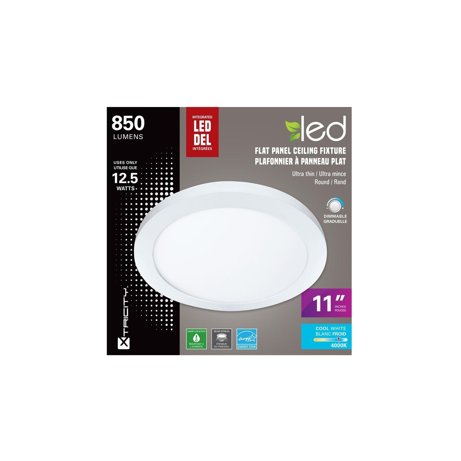 Xtricity led growing plant light type a/10w/120v/e26