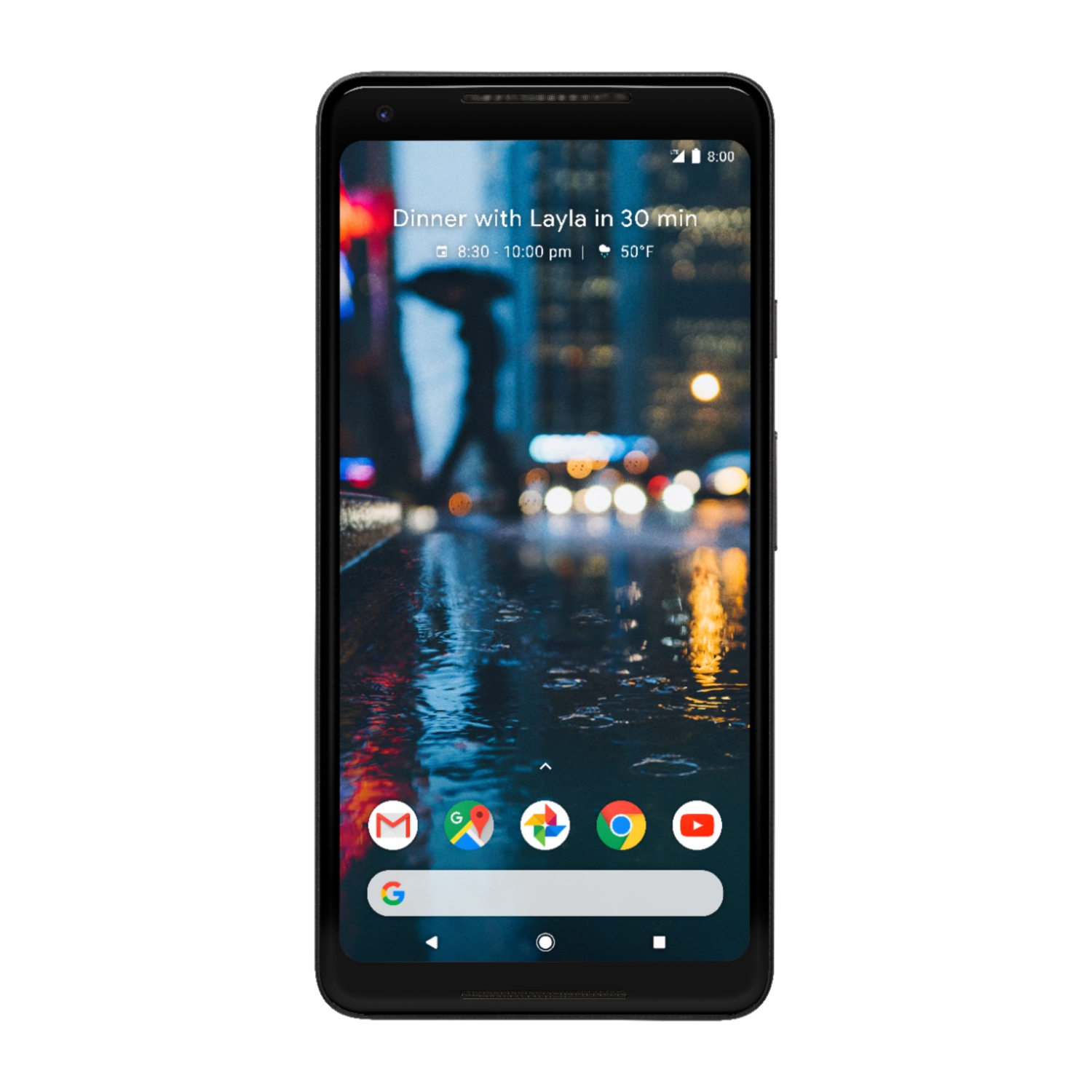Refurbished - Google Pixel 2 XL with 64GB Memory Cell Phone - Just Black