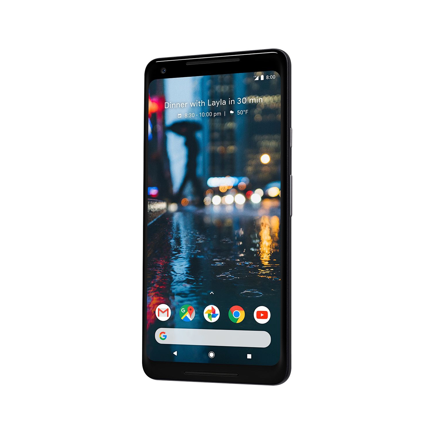 Refurbished - Google Pixel 2 XL with 64GB Memory Cell Phone - Just Black