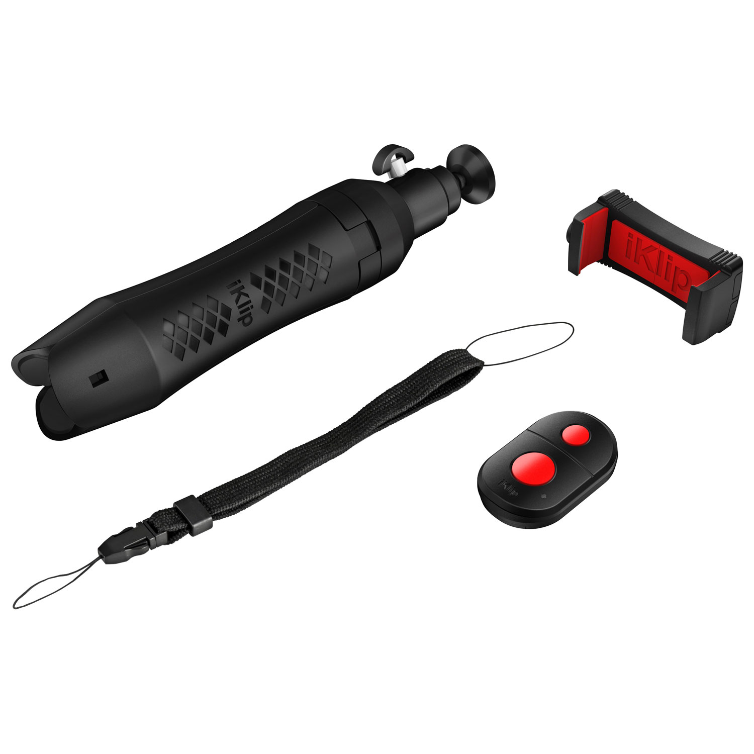 Support téléphone intelligent ou caméra iKlip Grip Pro d’IK Multimédia - Noir