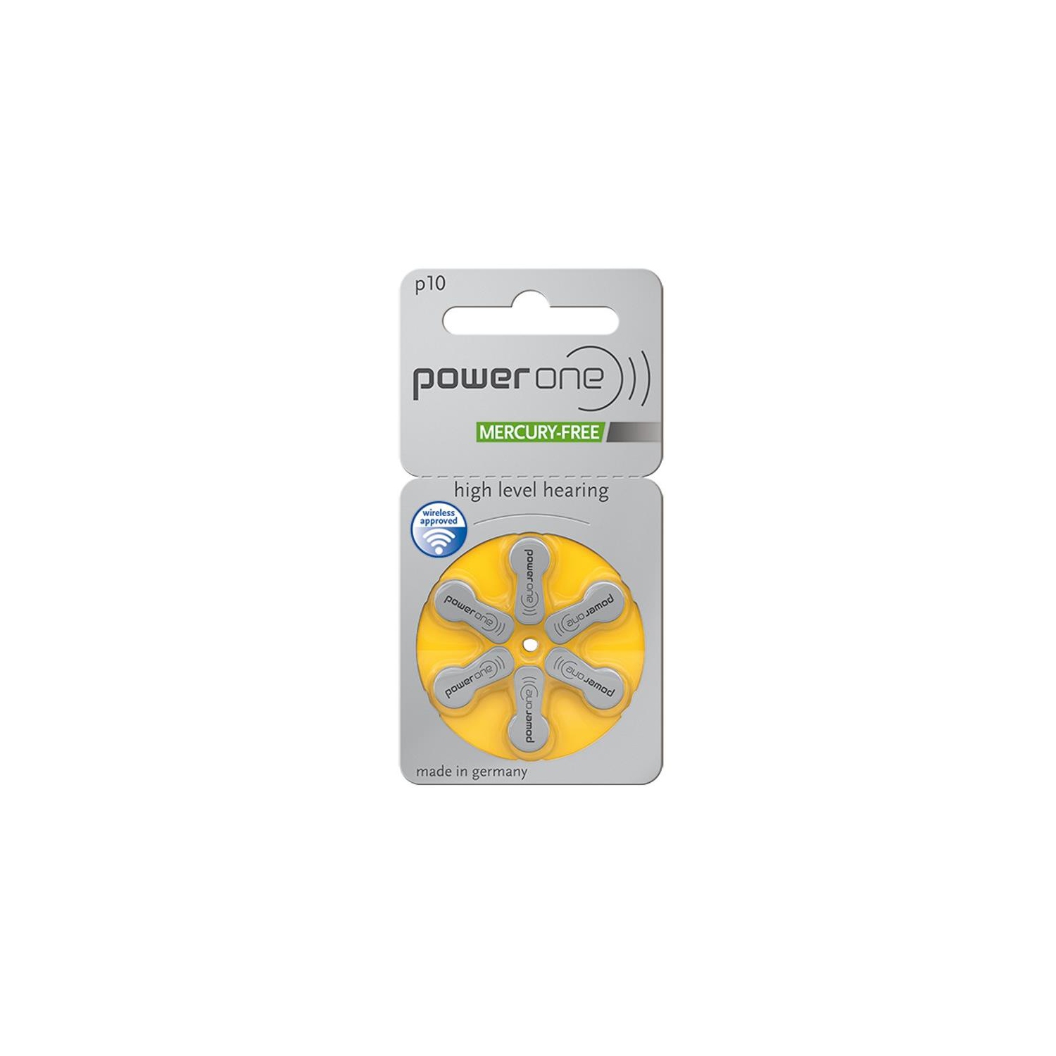 480-Pack Size p10 PowerOne Hearing Aid Batteries