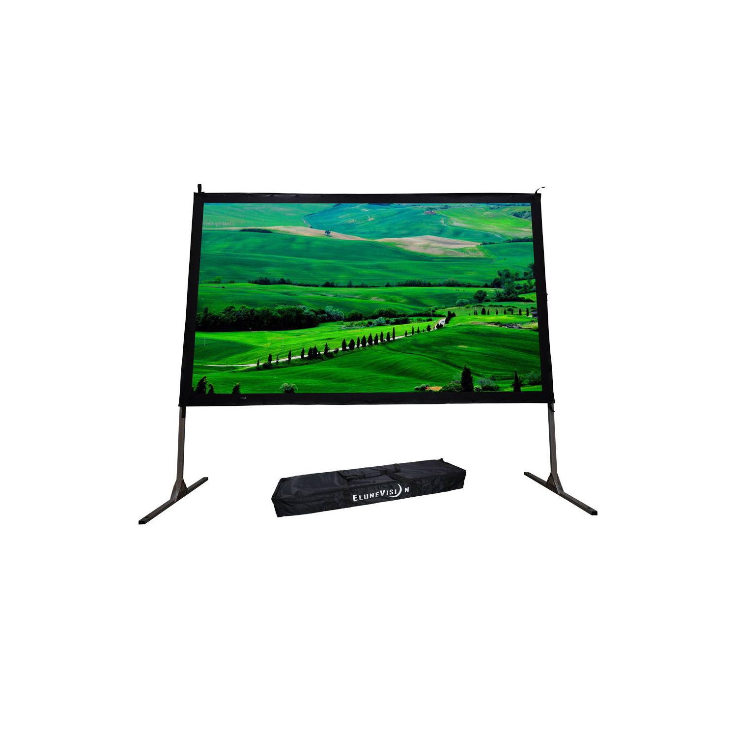 EluneVision Movie Master 144'' Easy-Fold Projector Screen - open box