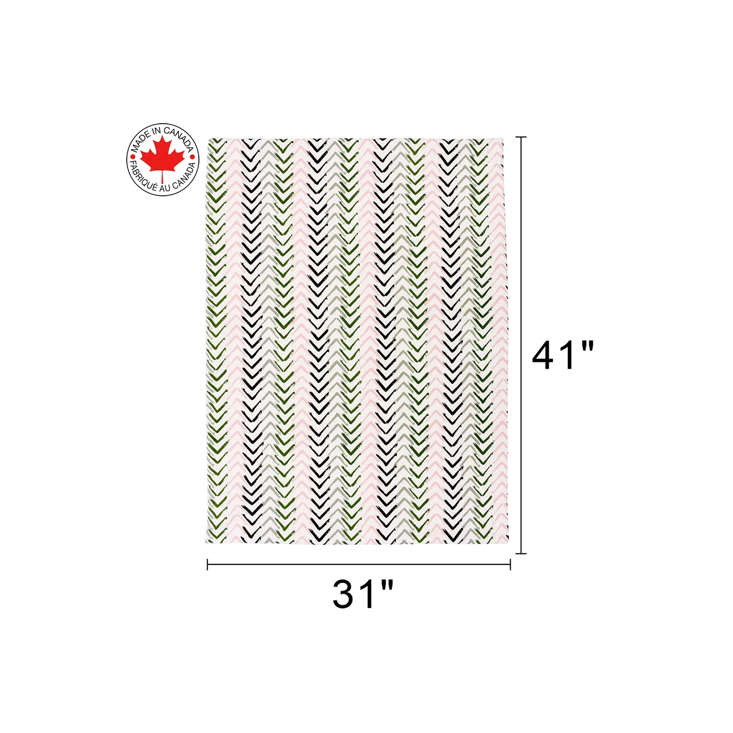 BEBELELO- BEDDING 4 PIECES FOR BABY PINK AND BLACK WITH ARROW PATTERN