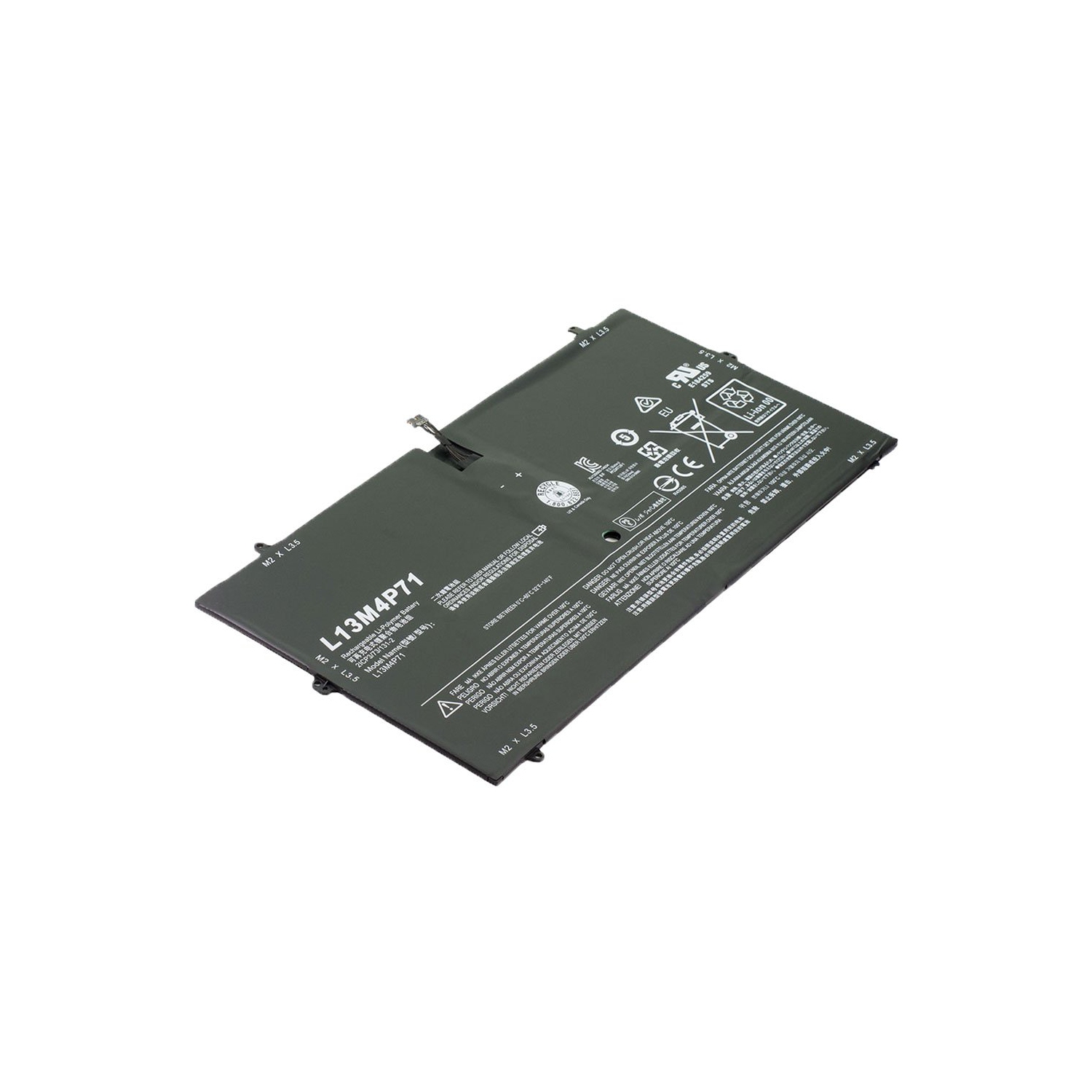 Laptop Battery Replacement for Lenovo Yoga 3 Pro 80HE00GBCF, L13M4P71, L14S4P71 (7.7V 5790mAh 44Wh)