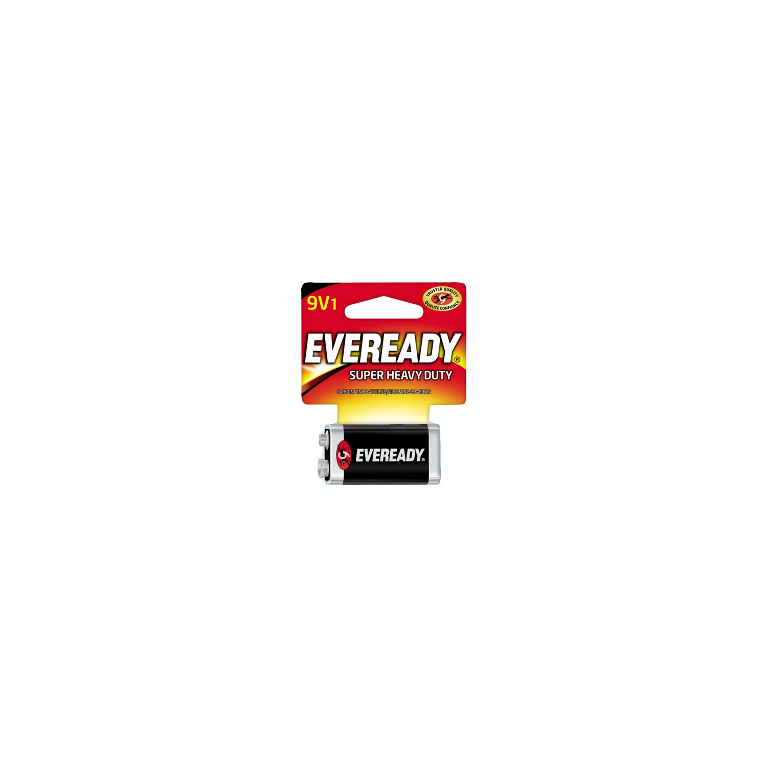 12 cartes piles Eveready Super Heavy Duty 9 V.