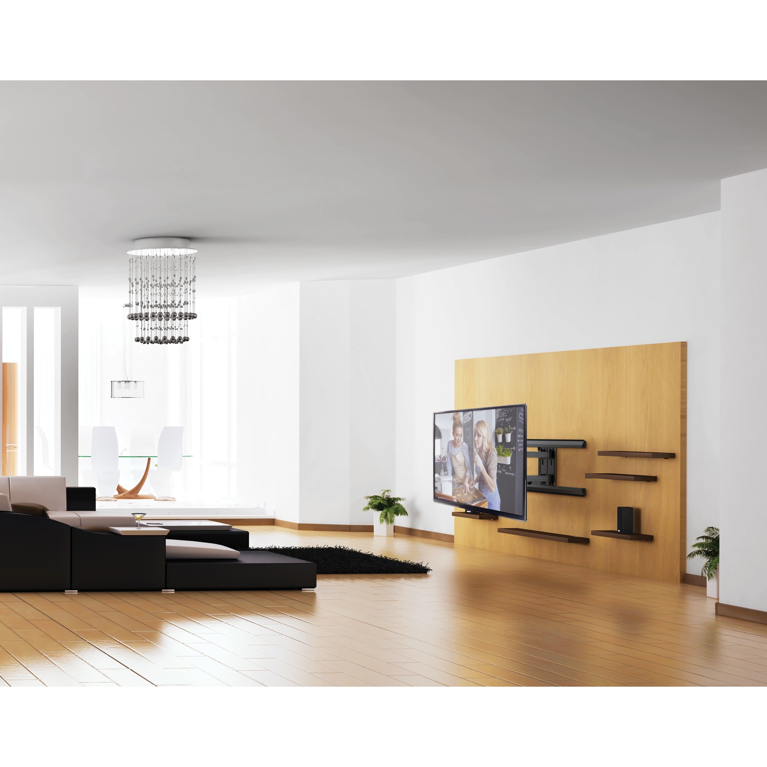 Kanto PMX700 Série Pro Support mural à mouvement complet avec décalage réglable pour téléviseurs de 42 à 100 po - S'étend 31,3 po