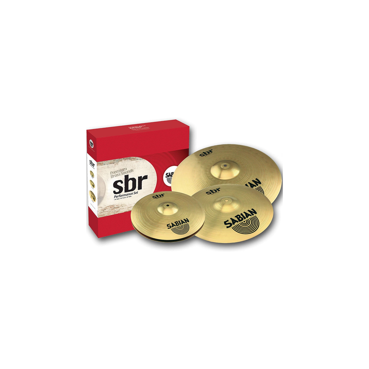 Cymbale Sabian SBR performance Set 14/16/20 avec promenade gratuite de 10 po