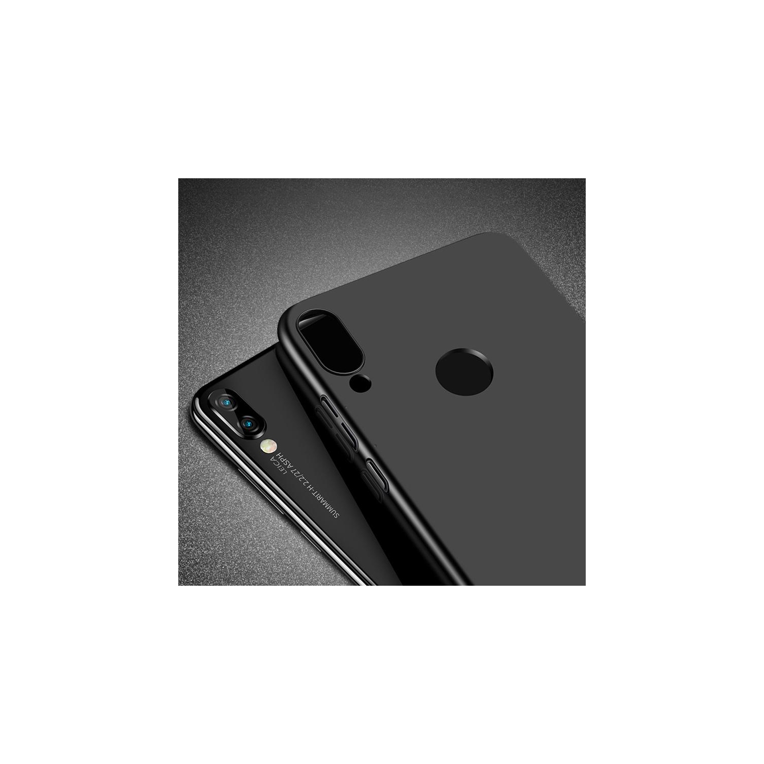 PANDACO Hard Shell Matte Black Case for Huawei P20 Lite