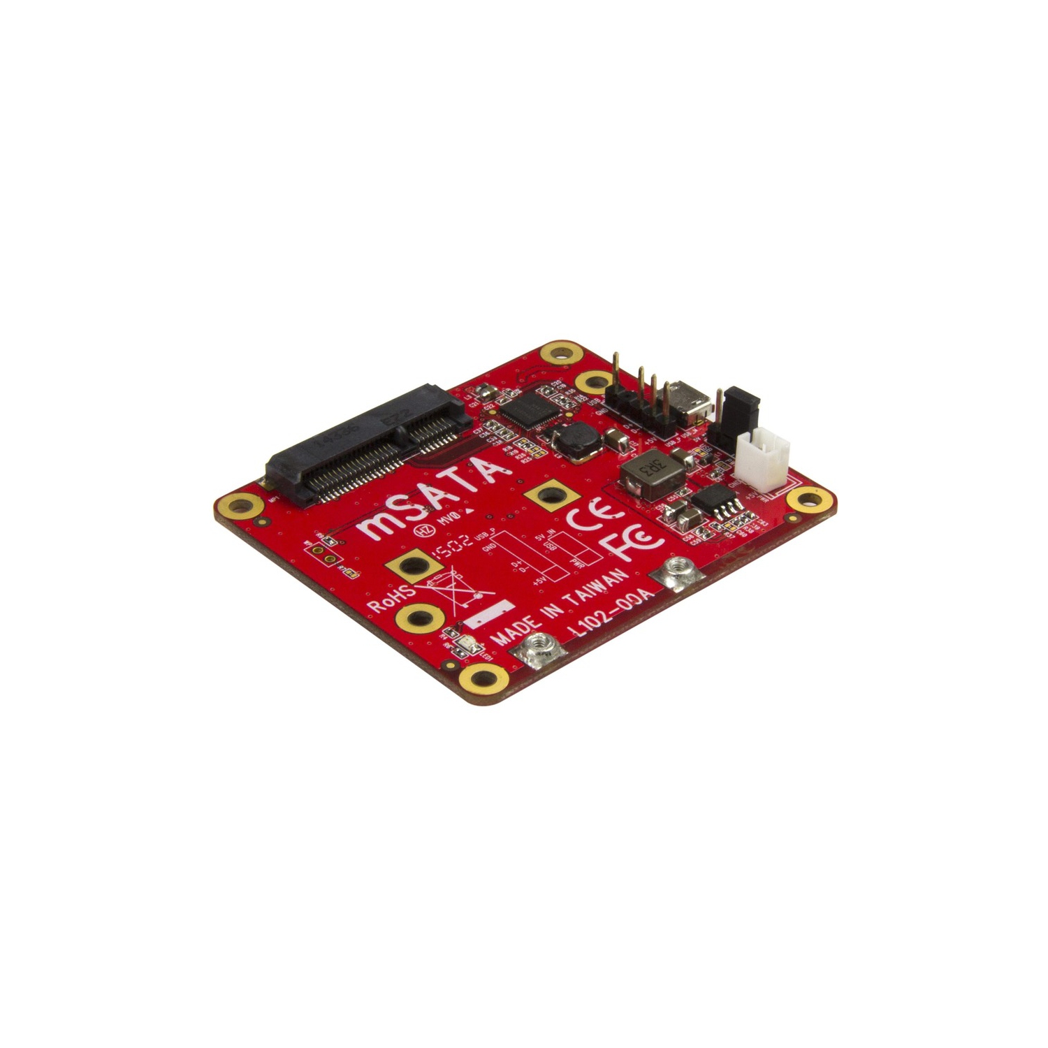 StarTech.com USB to mSATA Converter for Raspberry Pi and Development Boards